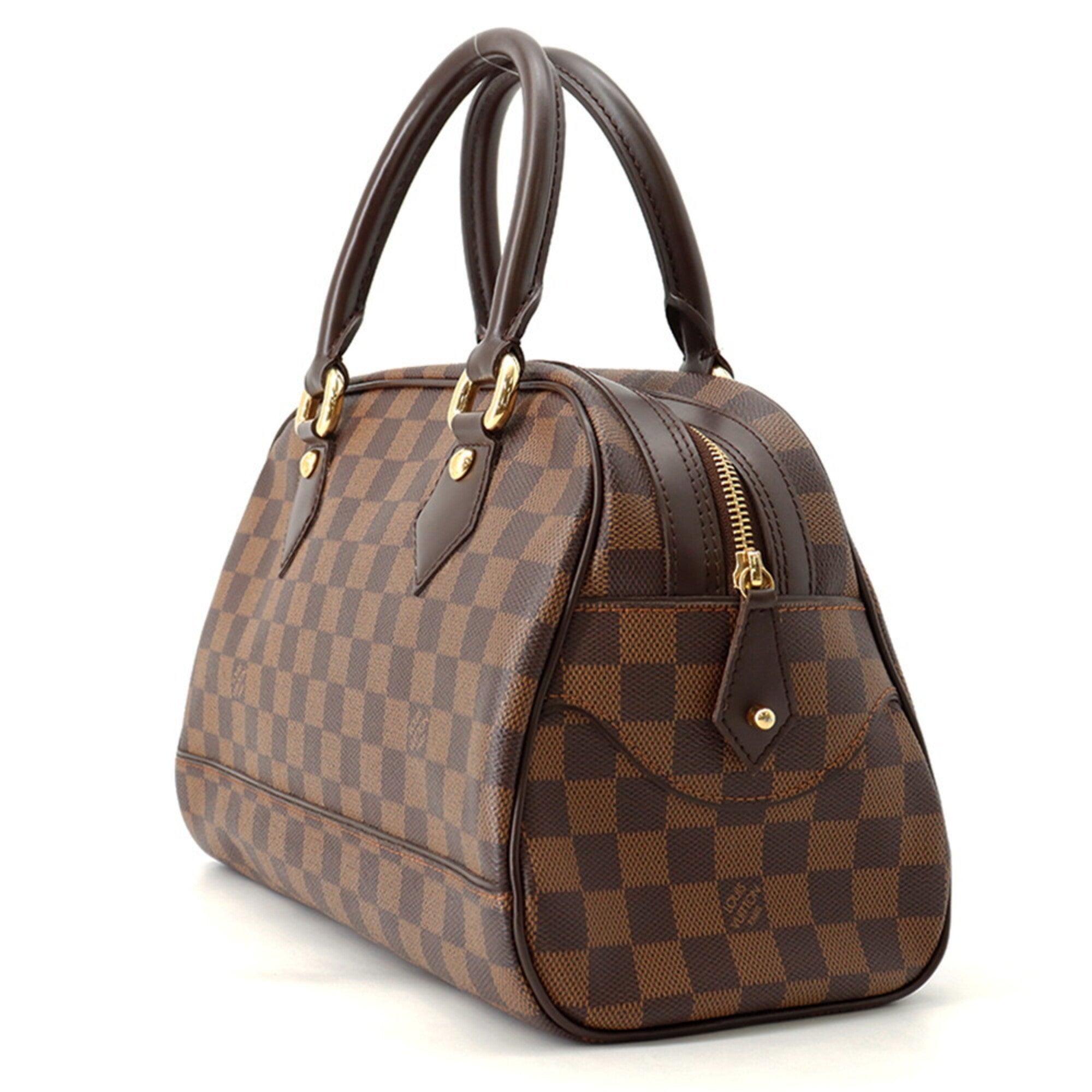Louis Vuitton Red Color Damier Canvas Handbag (Pre-Owned)