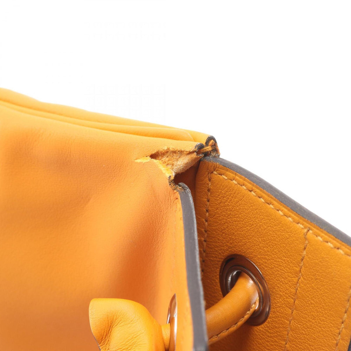 Hermes Orange Swift Leather Handbag Shoulder Bag (Pre-Owned)