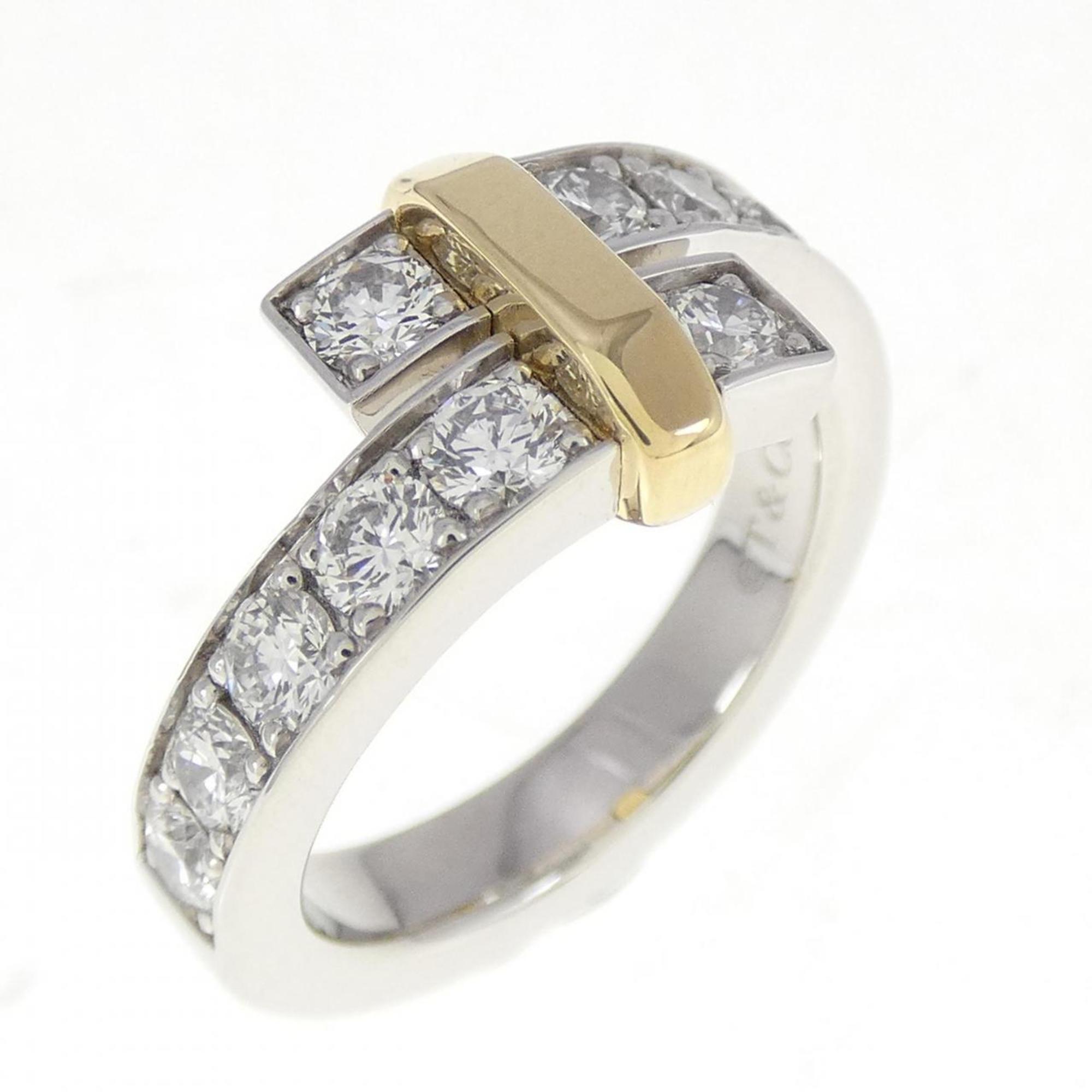 Tiffany Platinum Yellow Gold Platinum Yellow Gold (18K) Band Ring (Pre-Owned)