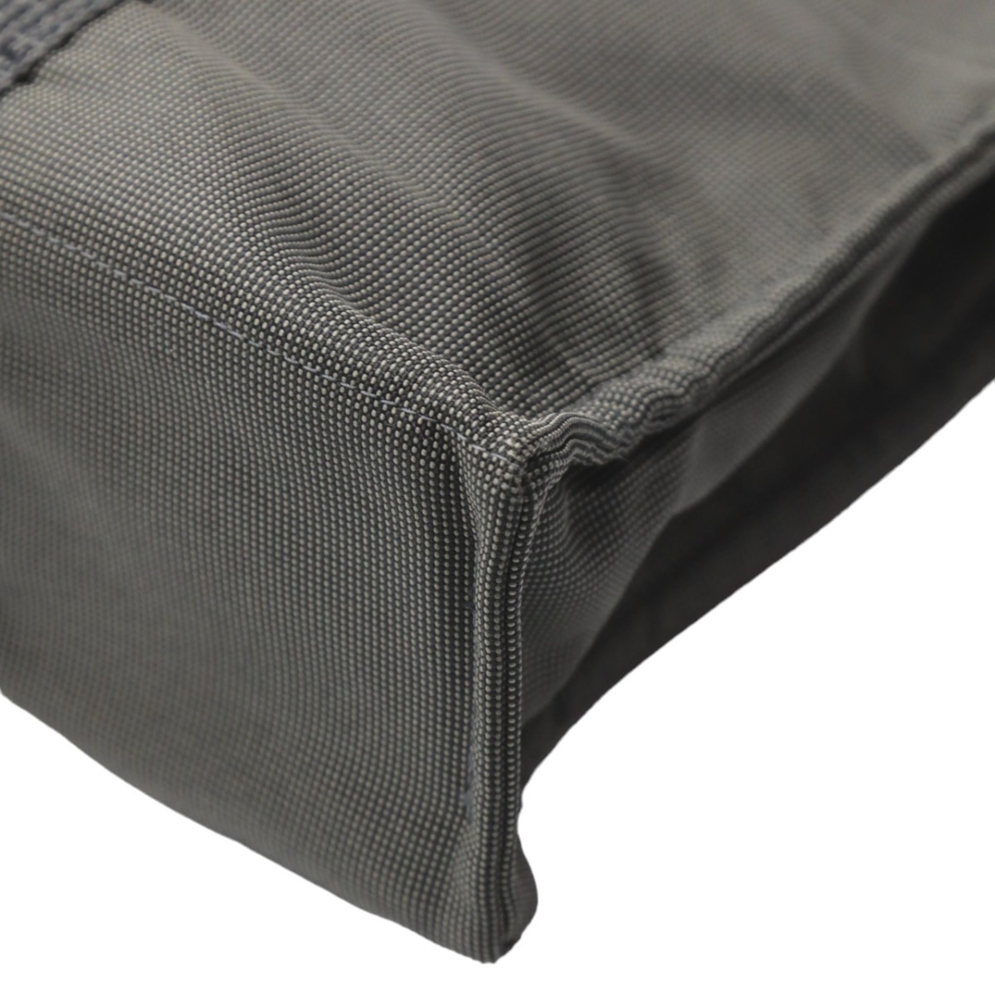 Hermes Her Line Gray Canvas Tote Bag (Pre-Owned)