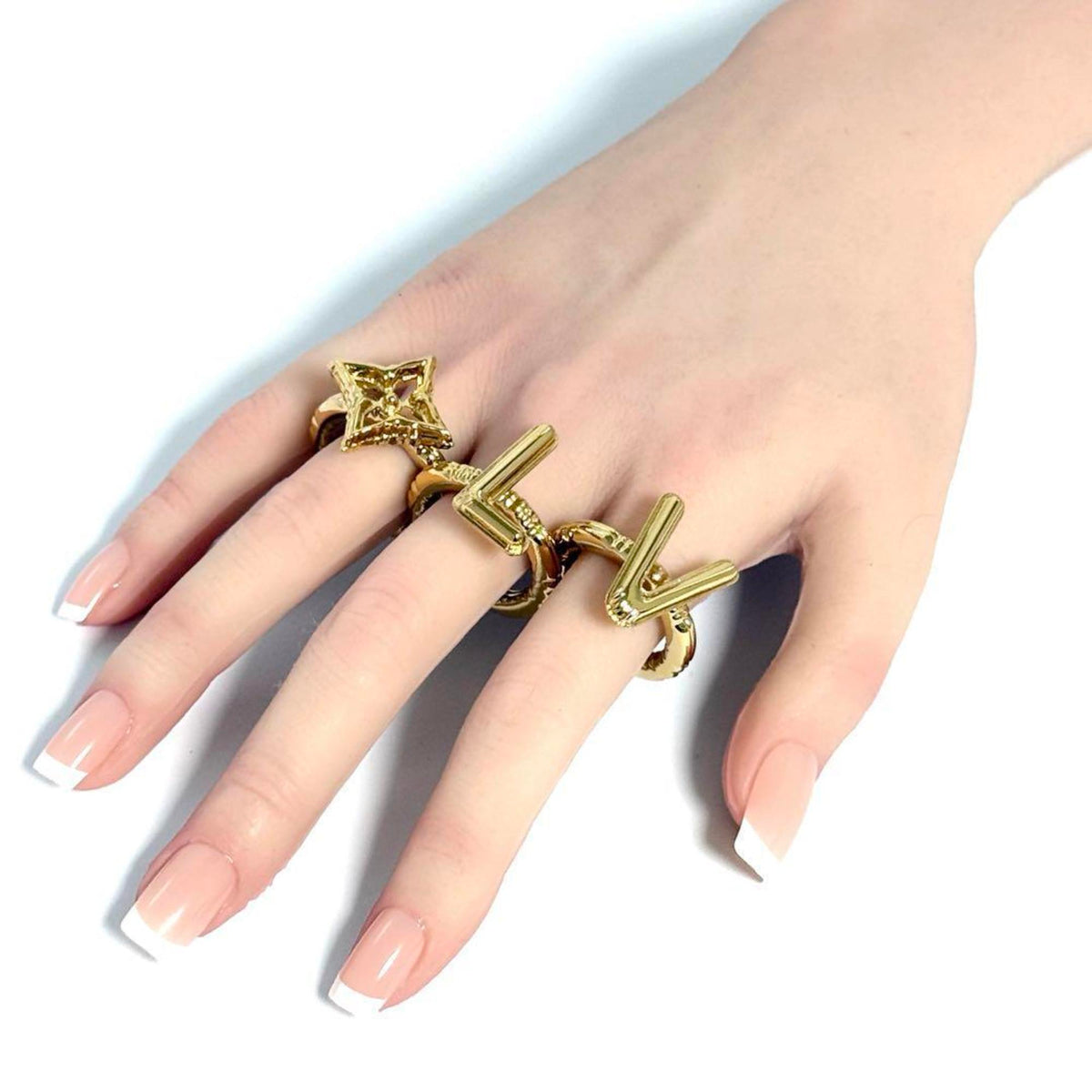 Louis Vuitton Metal Band Ring (Pre-Owned)
