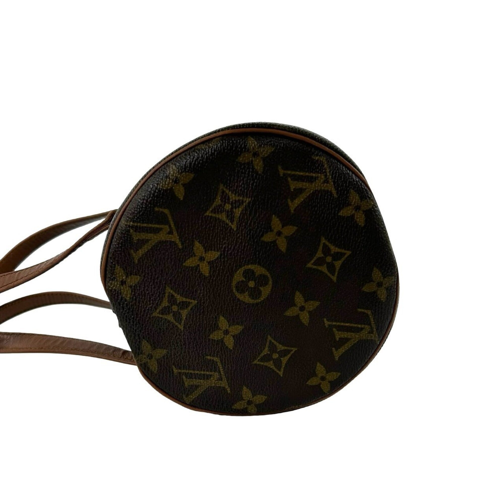 Louis Vuitton Brown Leather Pvc Handbag (Pre-Owned)