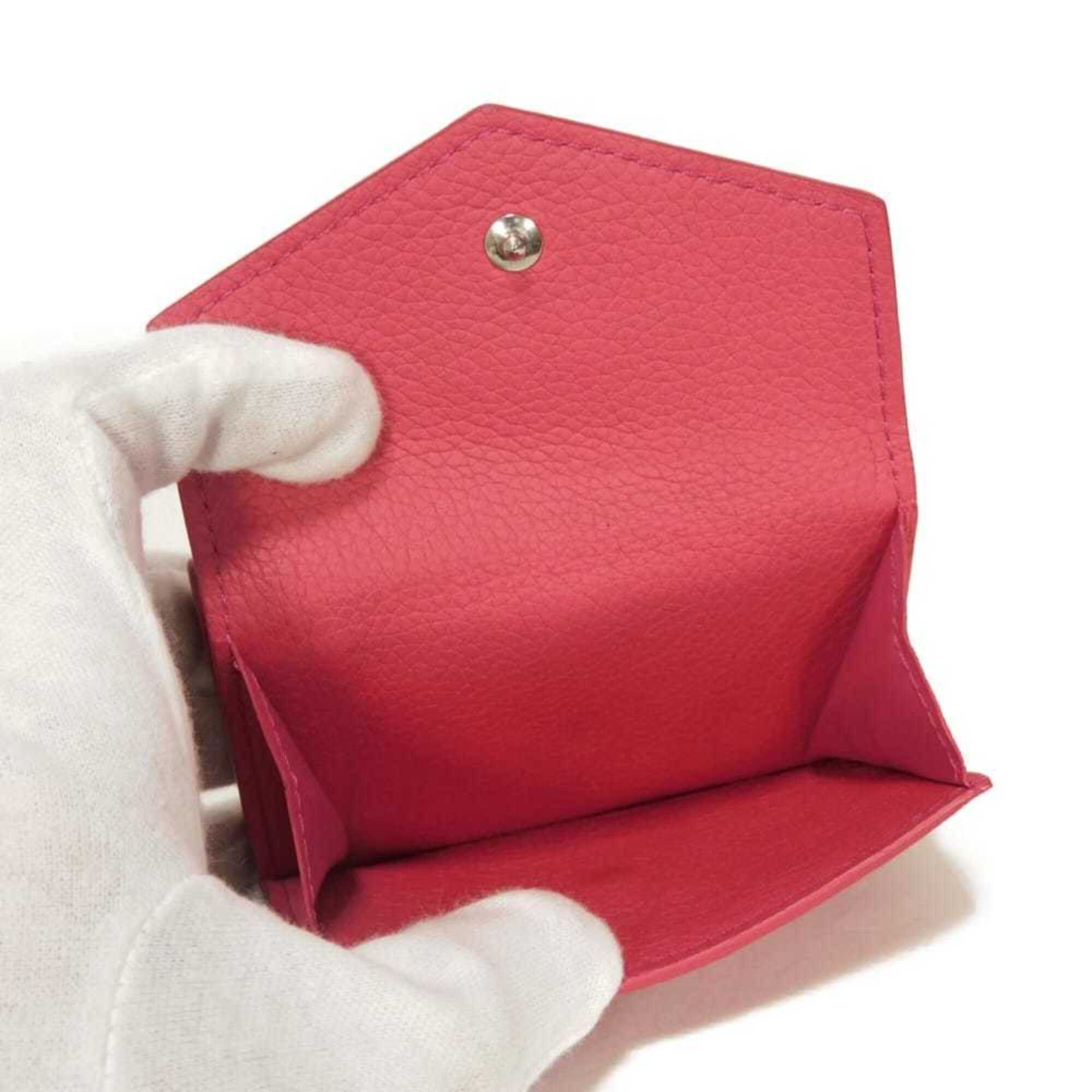 Louis Vuitton Pink Leather Wallet (Tri-Fold) (Pre-Owned)
