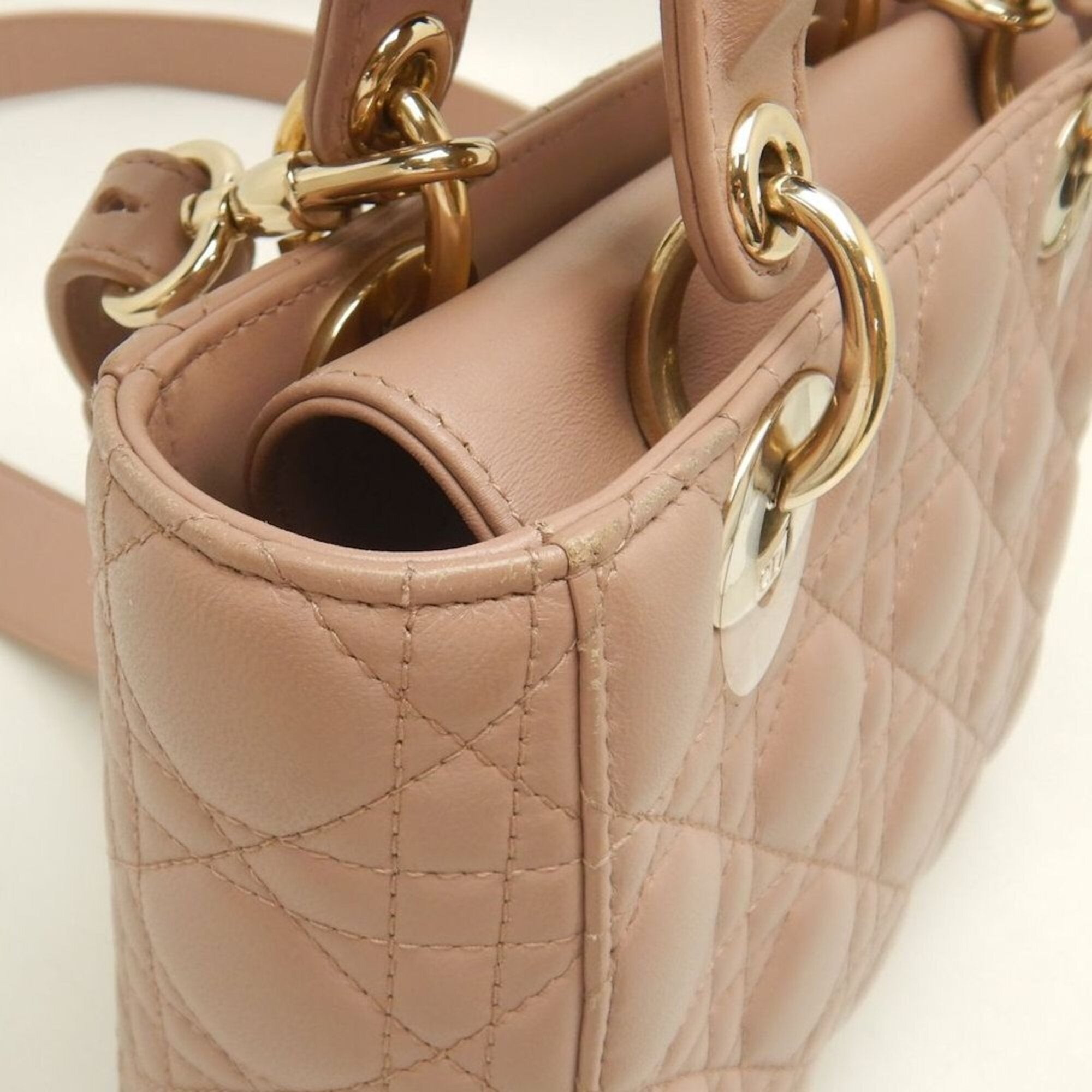 Christian Dior Pink Leather Handbag (Pre-Owned)