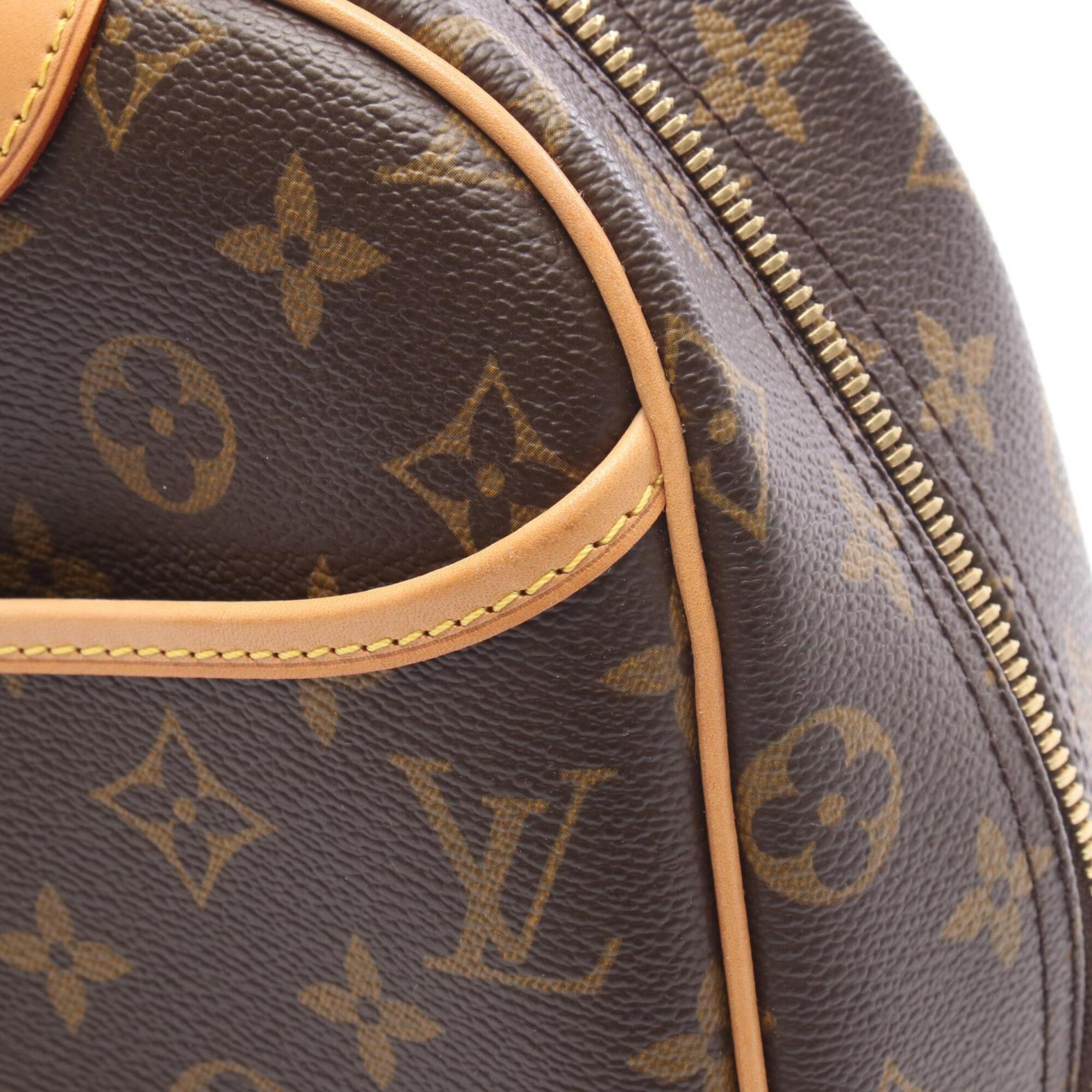 Louis Vuitton Brown Monogram Coated Canvas Leather Handbag (Pre-Owned)