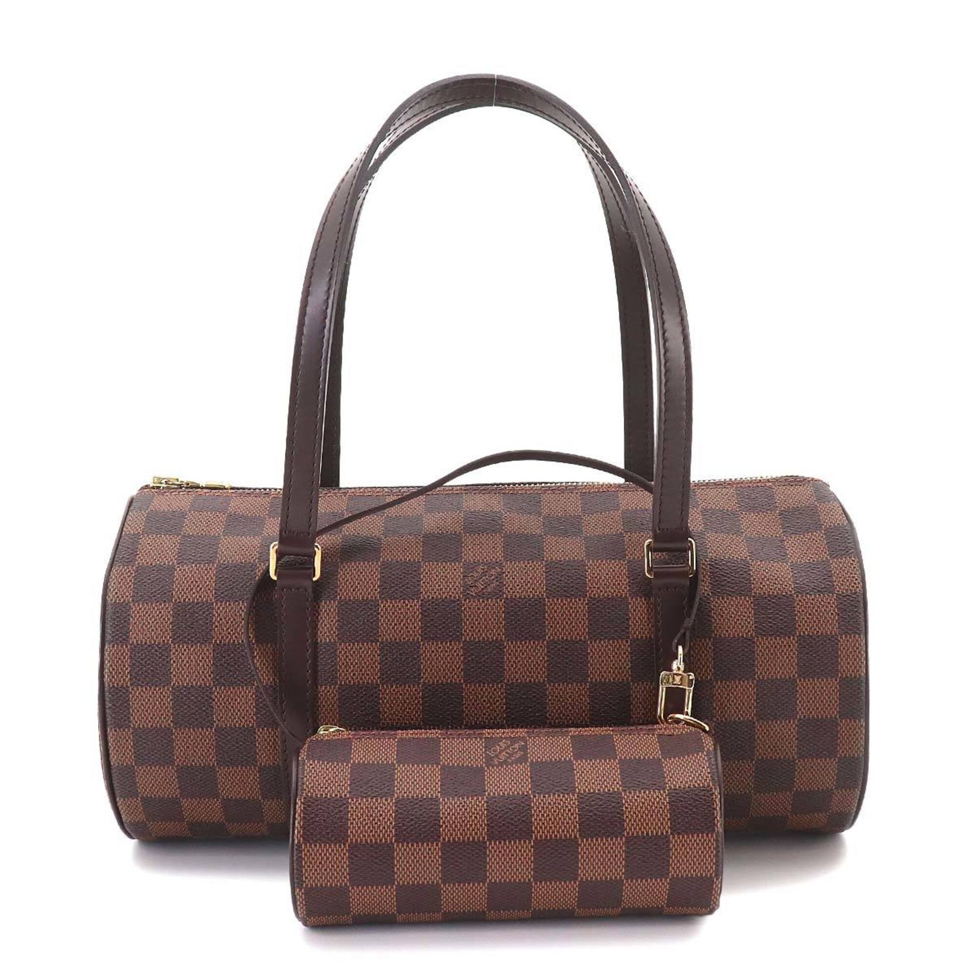 Louis Vuitton Brown Damier Canvas Ebene Damier Canvas Handbag Pouch (Pre-Owned)
