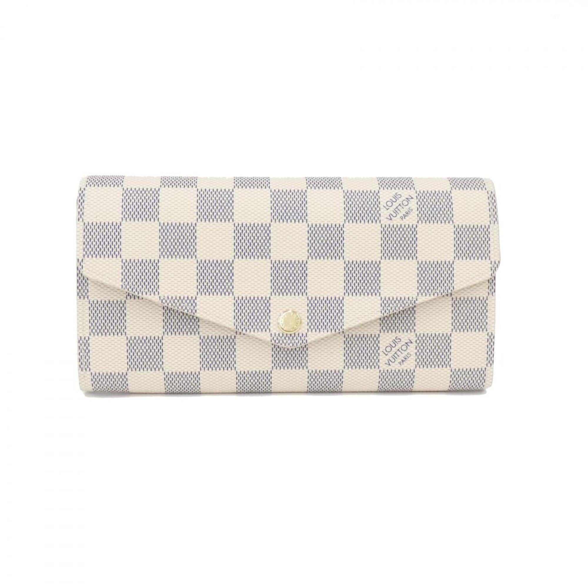 Louis Vuitton Damier Azur Azur Coated Canvas Long Wallet (Bi-Fold) (Pre-Owned)