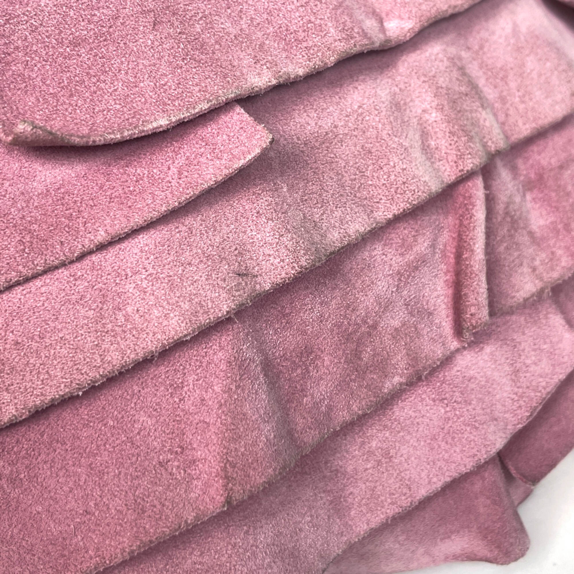 Yves Saint Laurent Pink Suede Shoulder Bag (Pre-Owned)