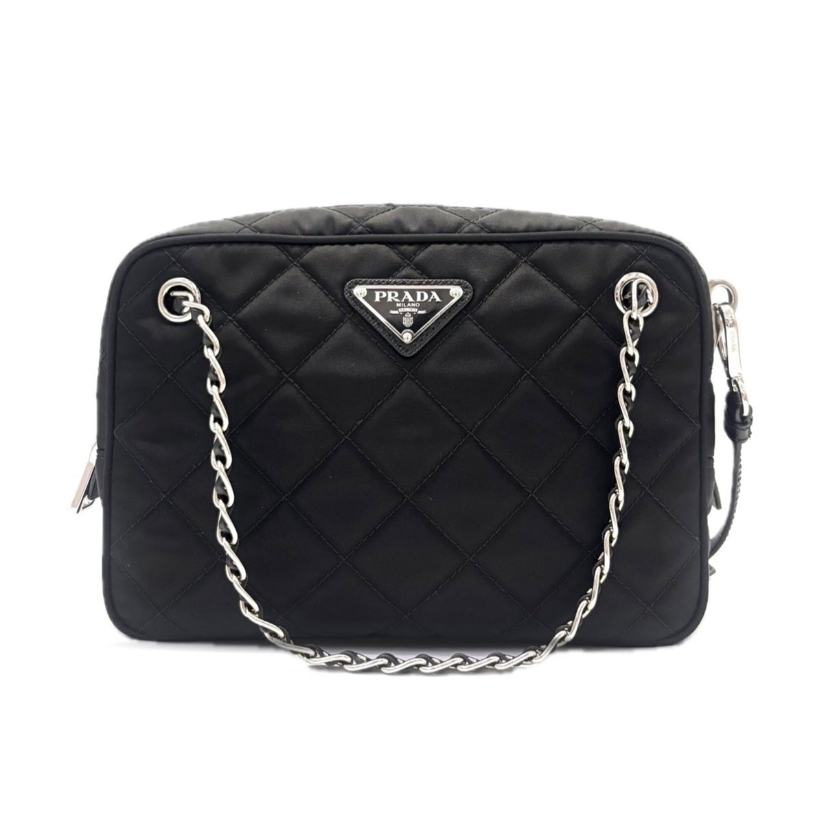 Prada Black Nylon Shoulder Bag (Pre-Owned)