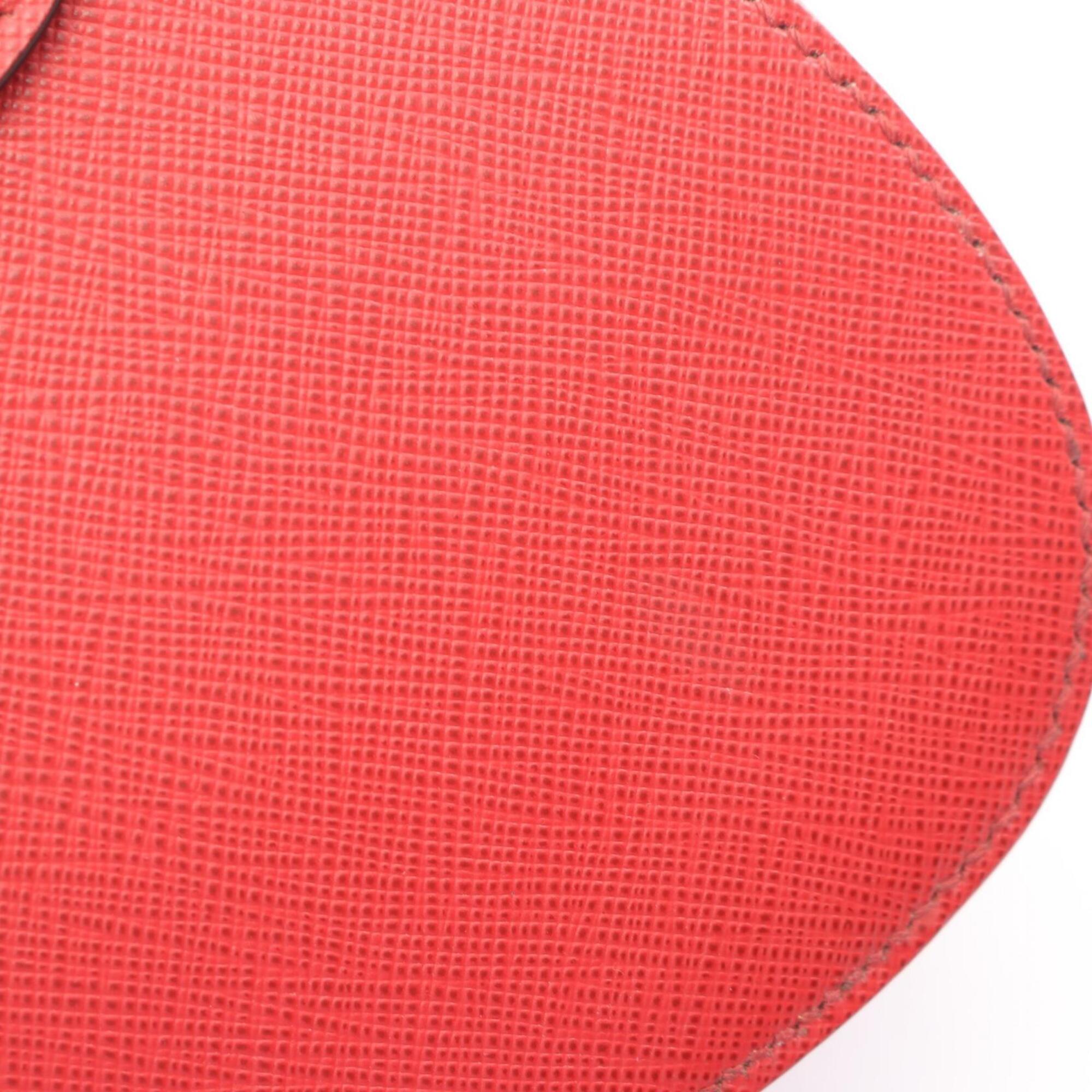 Prada Red Color Saffiano Handbag (Pre-Owned)