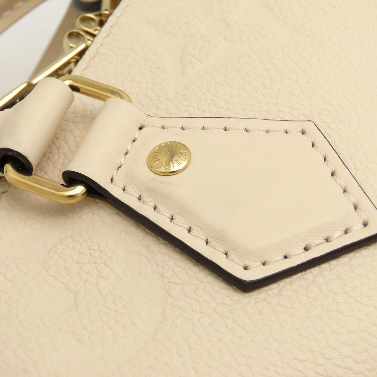 Louis Vuitton Cream Monogram Empreinte Handbag (Pre-Owned)