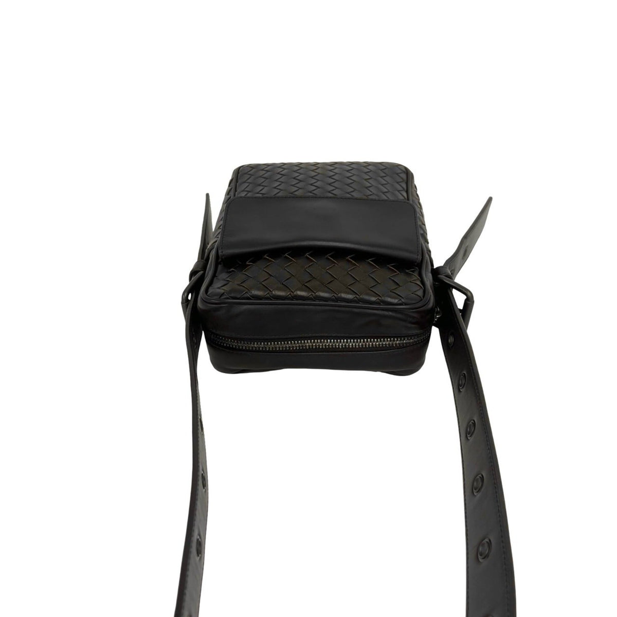 Bottega Veneta Brown Leather Pochette Shoulder Bag (Pre-Owned)