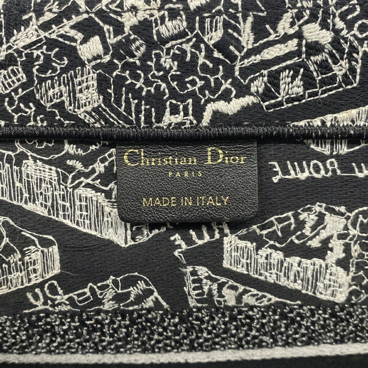 Christian Dior Black Canvas Tote Bag (Pre-Owned)