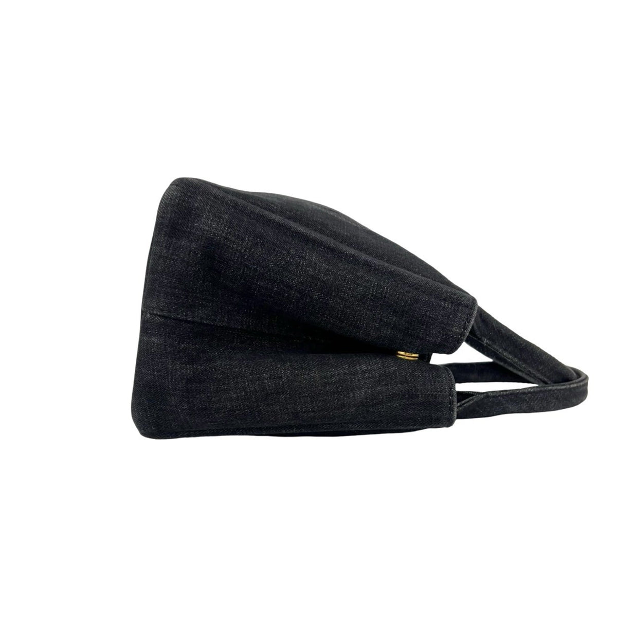 Prada Black Cotton Handbag Tote Bag (Pre-Owned)