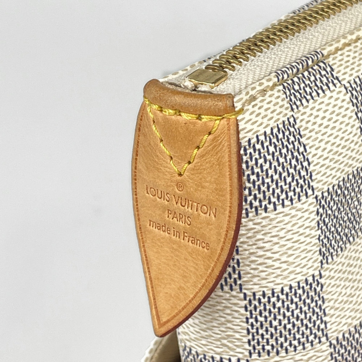 Louis Vuitton White Damier Azur Shoulder Bag Tote Bag (Pre-Owned)