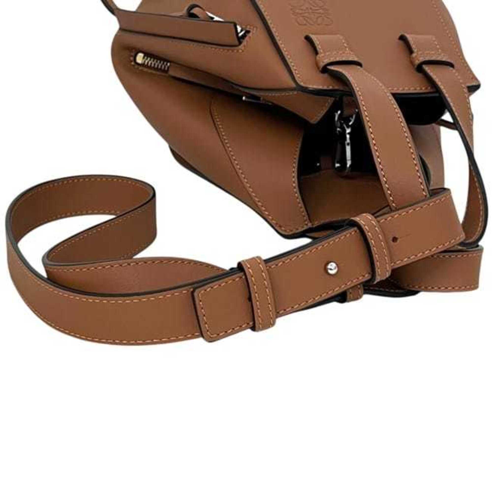Loewe Hammock Brown Leather Shoulder Bag (Pre-Owned)