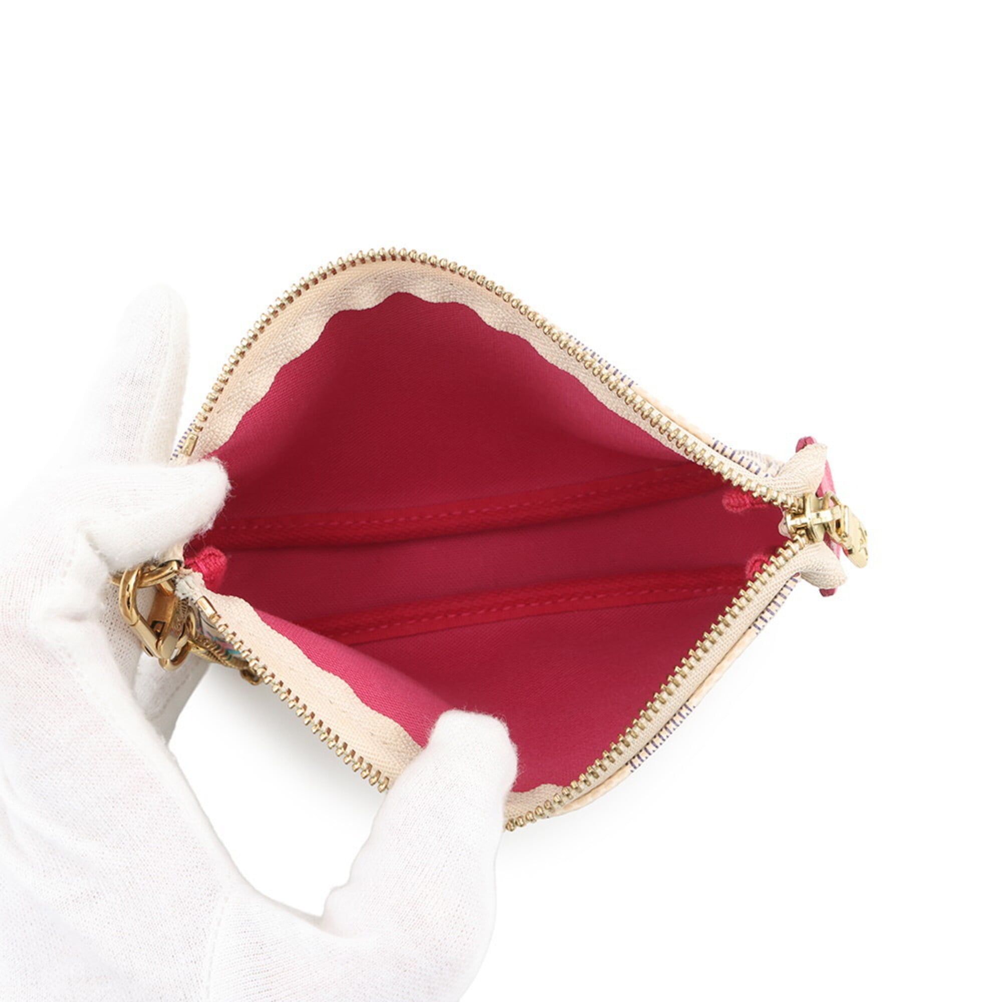 Louis Vuitton Damier Azur Pink Damier Azur Handbag Pochette (Pre-Owned)