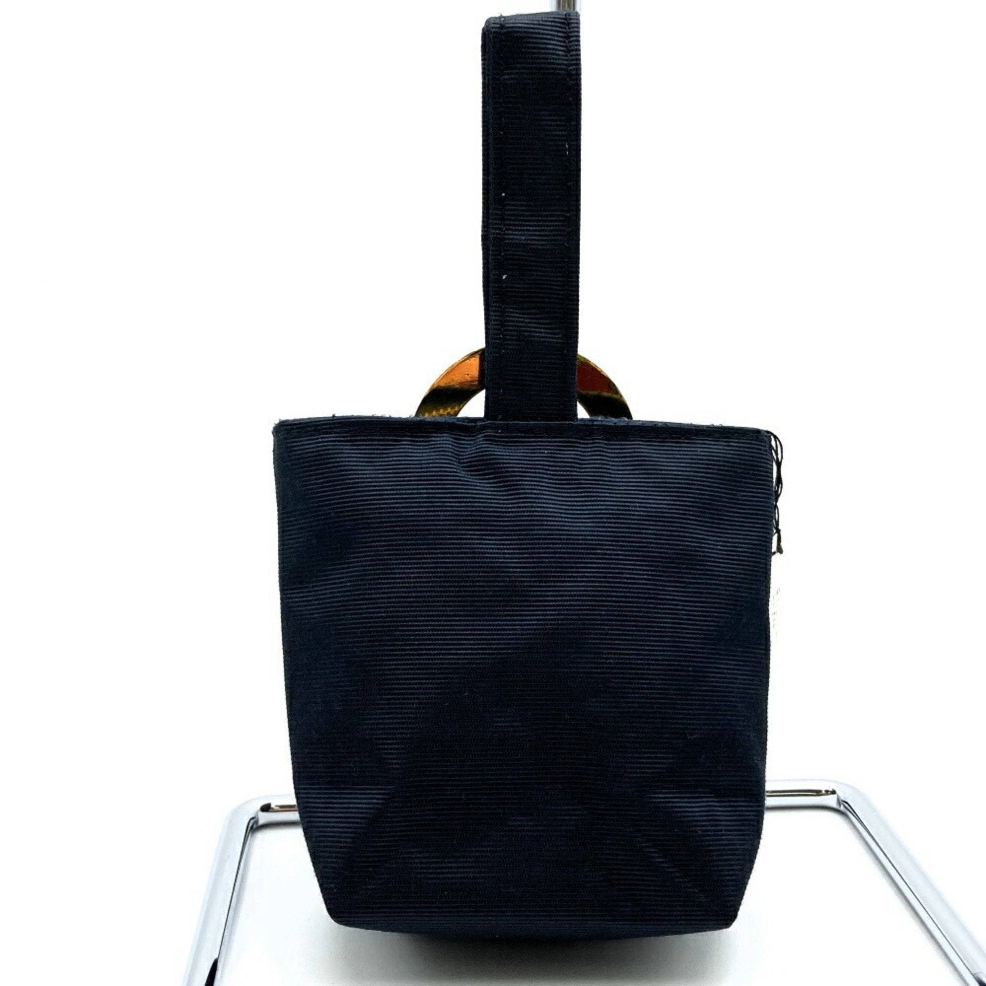 Celine Black Polyester Handbag Vanity Bag (Pre-Owned)