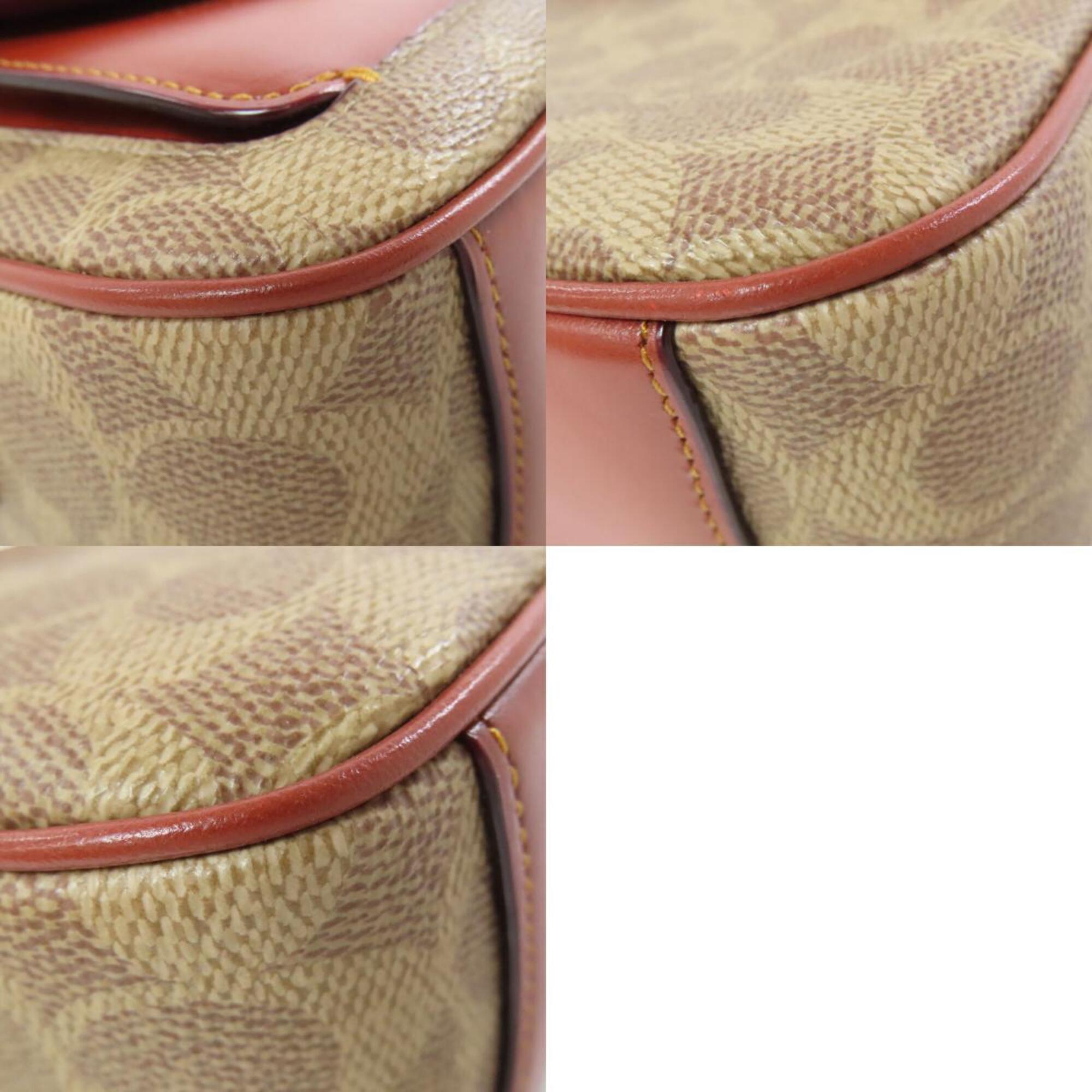 Coach Brown Pvc Shoulder Bag (Pre-Owned)