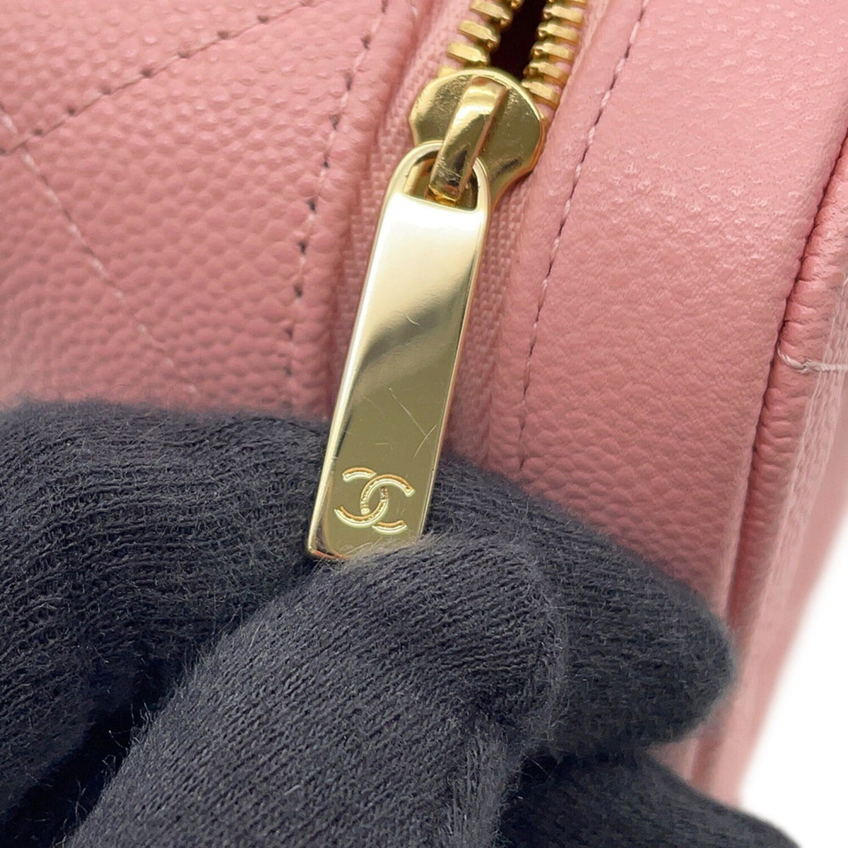 Chanel Matelasse Pink Grained Calfskin Handbag Shoulder Bag (Pre-Owned)