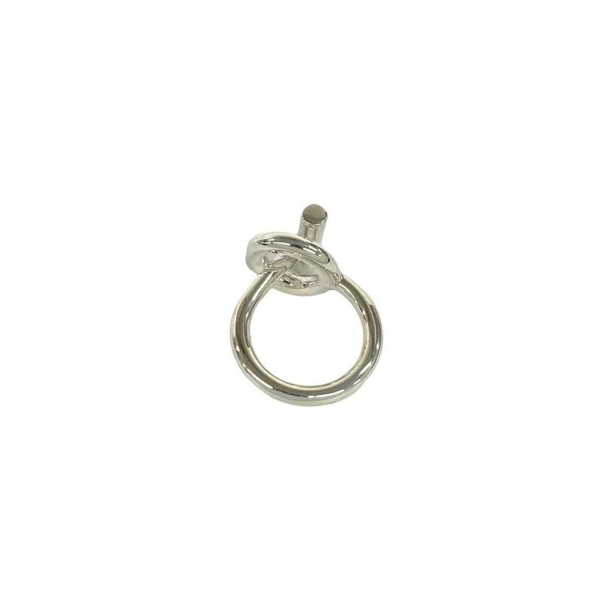 Hermes Silver Silver 925 Band Ring (Pre-Owned)