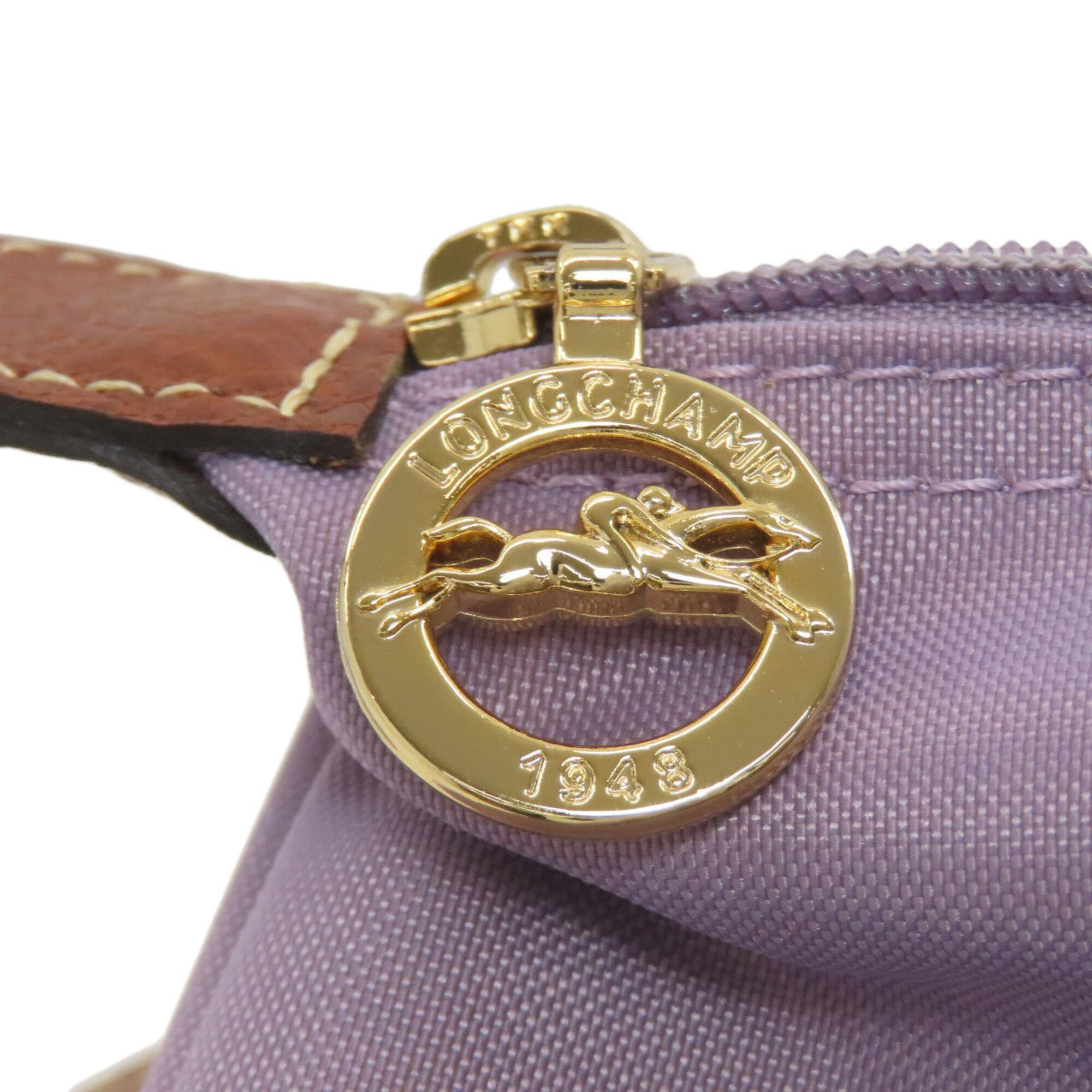 Longchamp Purple Nylon Tote Bag (Pre-Owned)