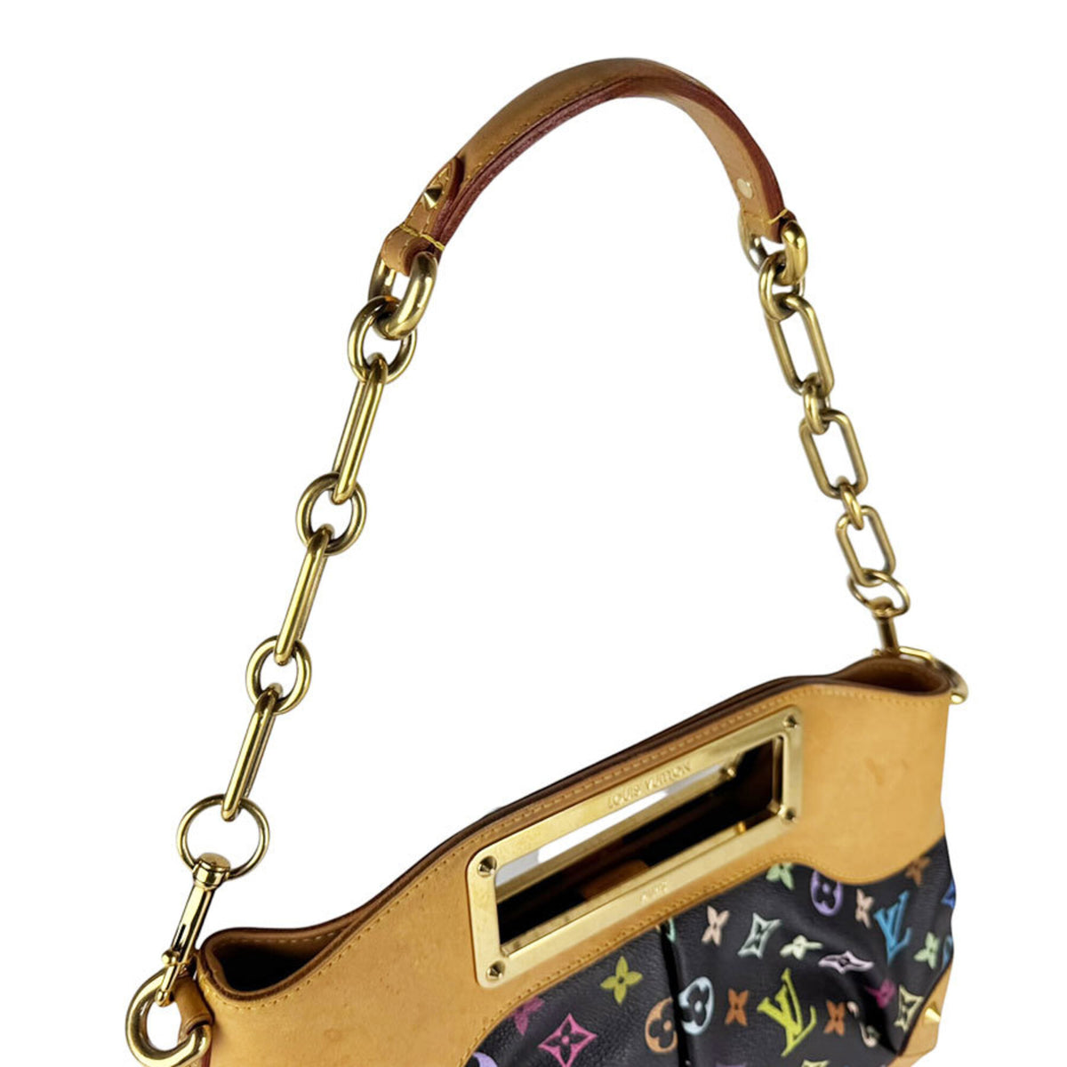 Louis Vuitton Multi-Color Noir Monogram Multicolore Handbag Shoulder Bag (Pre-Owned)
