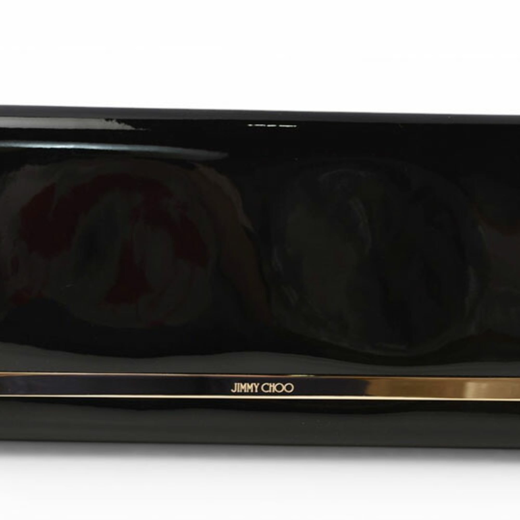 Jimmy Choo Black Patent Leather Clutch Bag (Pre-Owned)