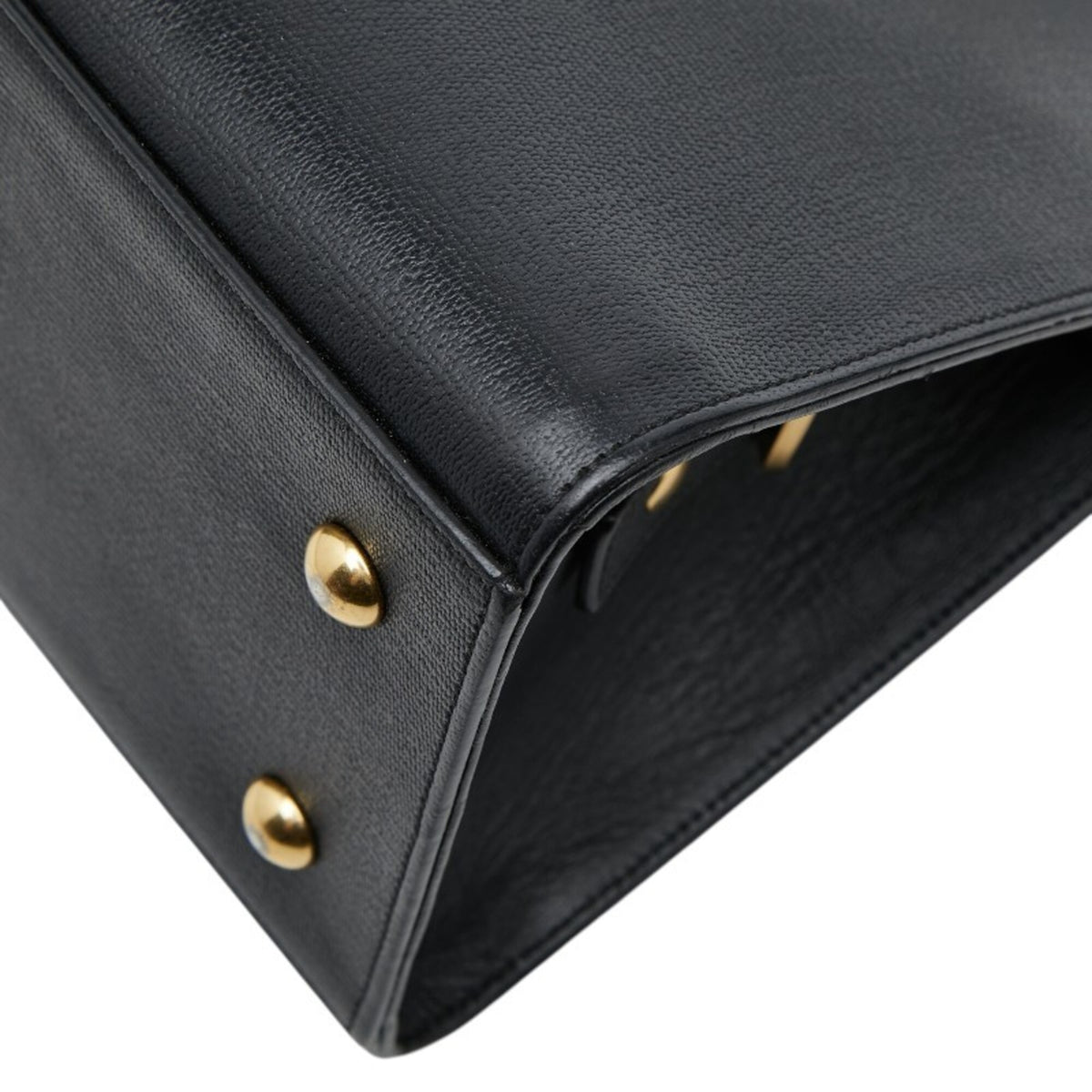 Saint Laurent Black Leather Handbag Shoulder Bag (Pre-Owned)