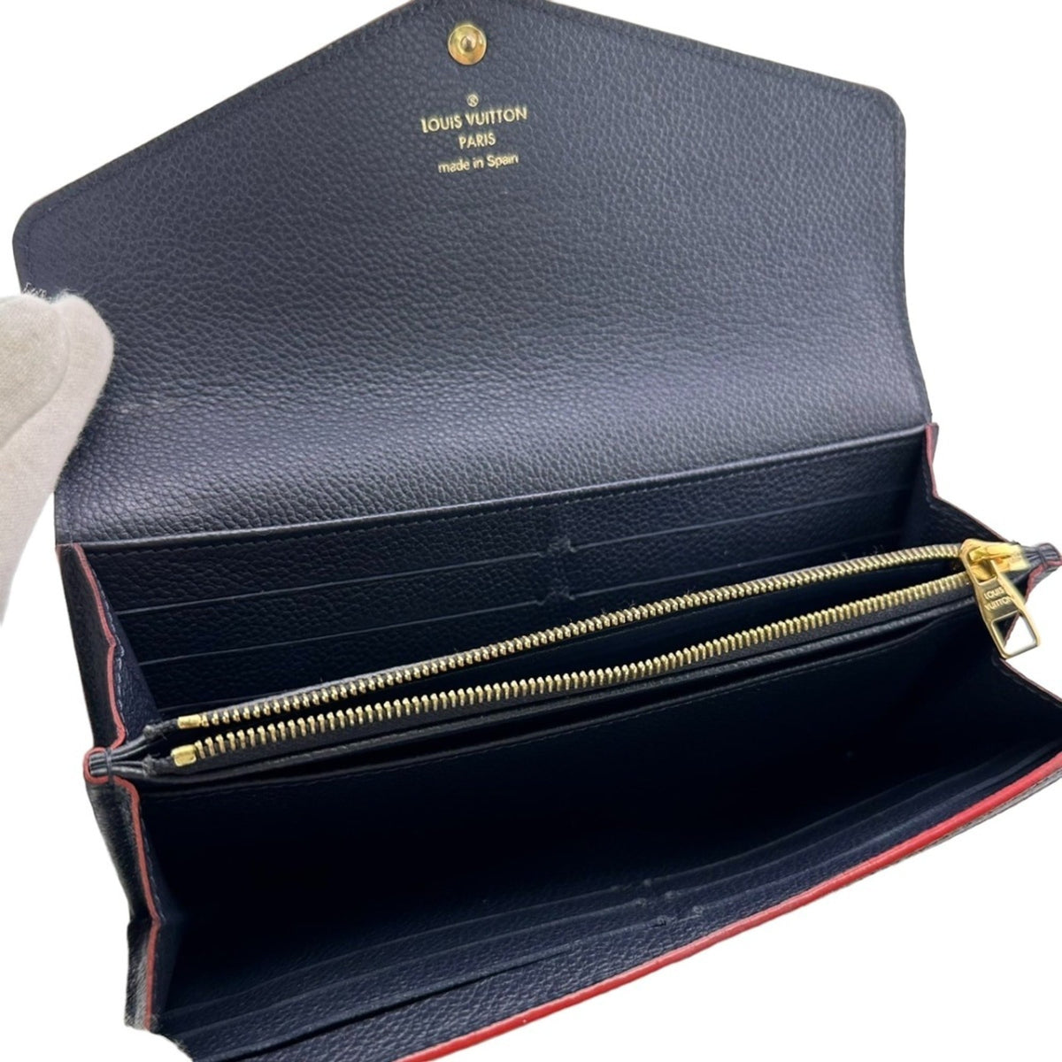 Louis Vuitton Marine Rouge Monogram Empreinte Long Wallet (Bi-Fold) (Pre-Owned)