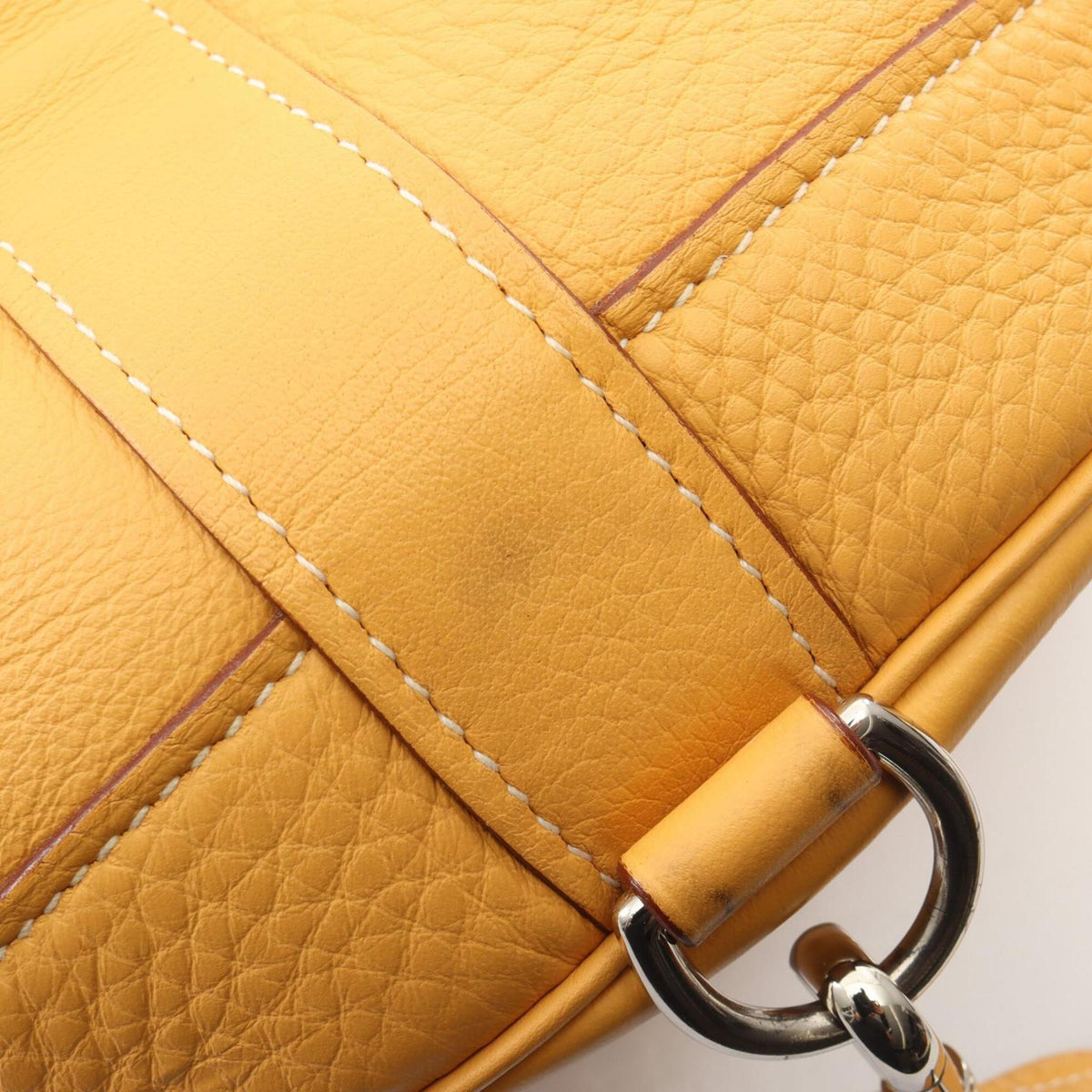 Hermes Beige Taurillon Clemence Leather Handbag Shoulder Bag (Pre-Owned)