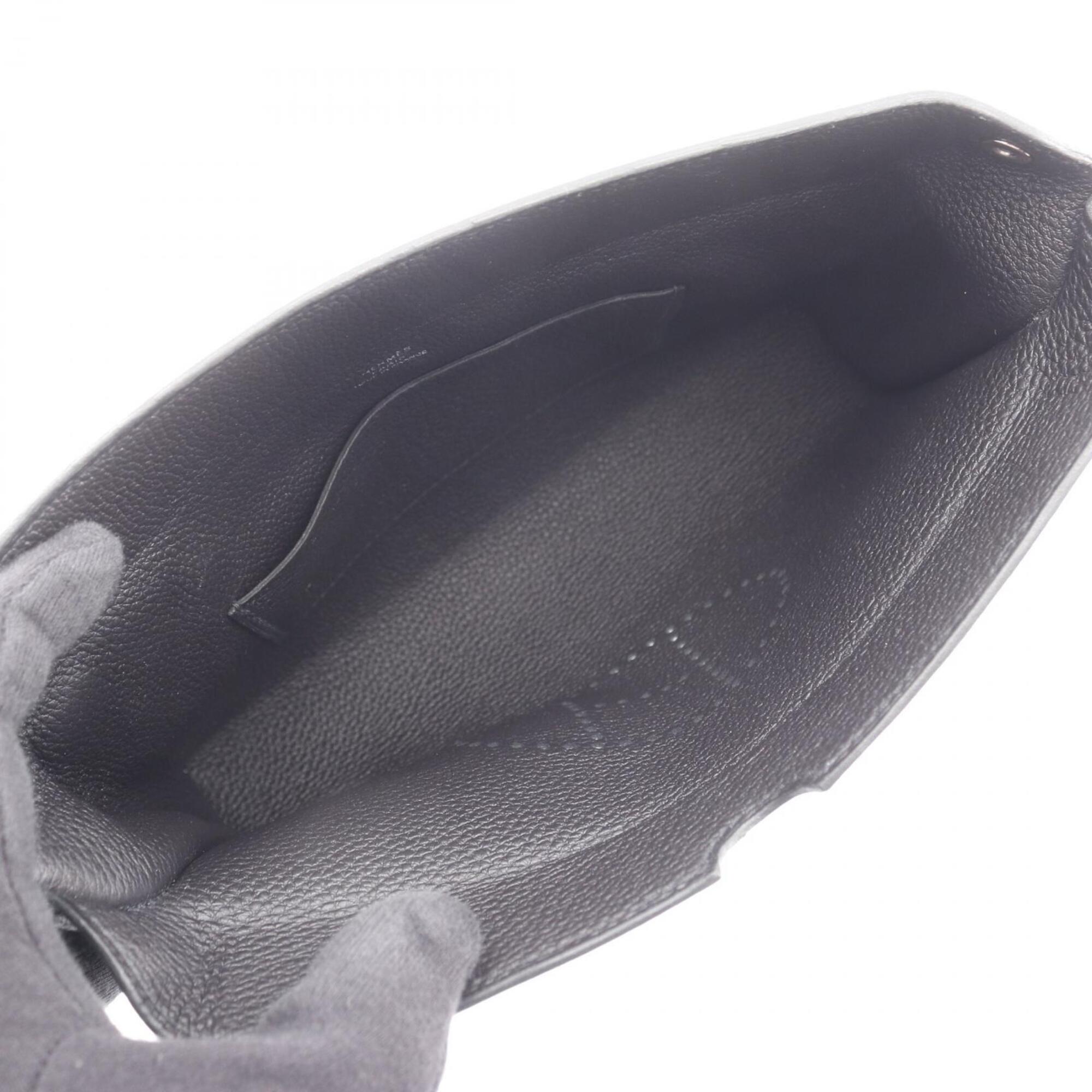 Hermes Black Togo Leather Handbag Shoulder Bag (Pre-Owned)