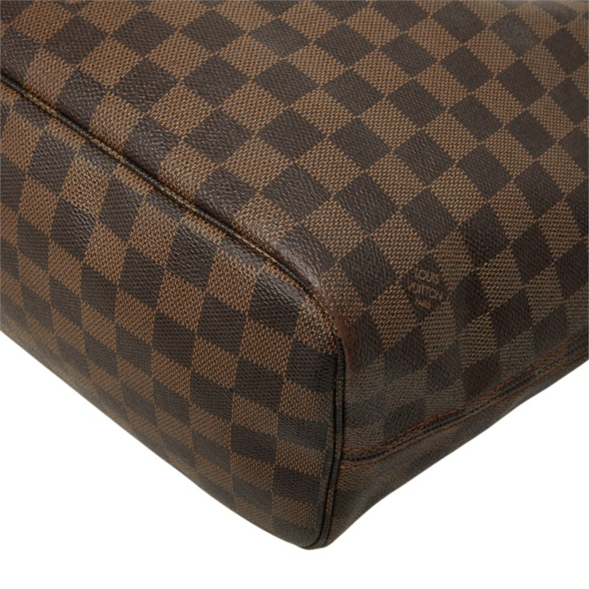 Louis Vuitton Damier Brown Damier Canvas Pvc Leather Shoulder Bag Tote Bag (Pre-Owned)