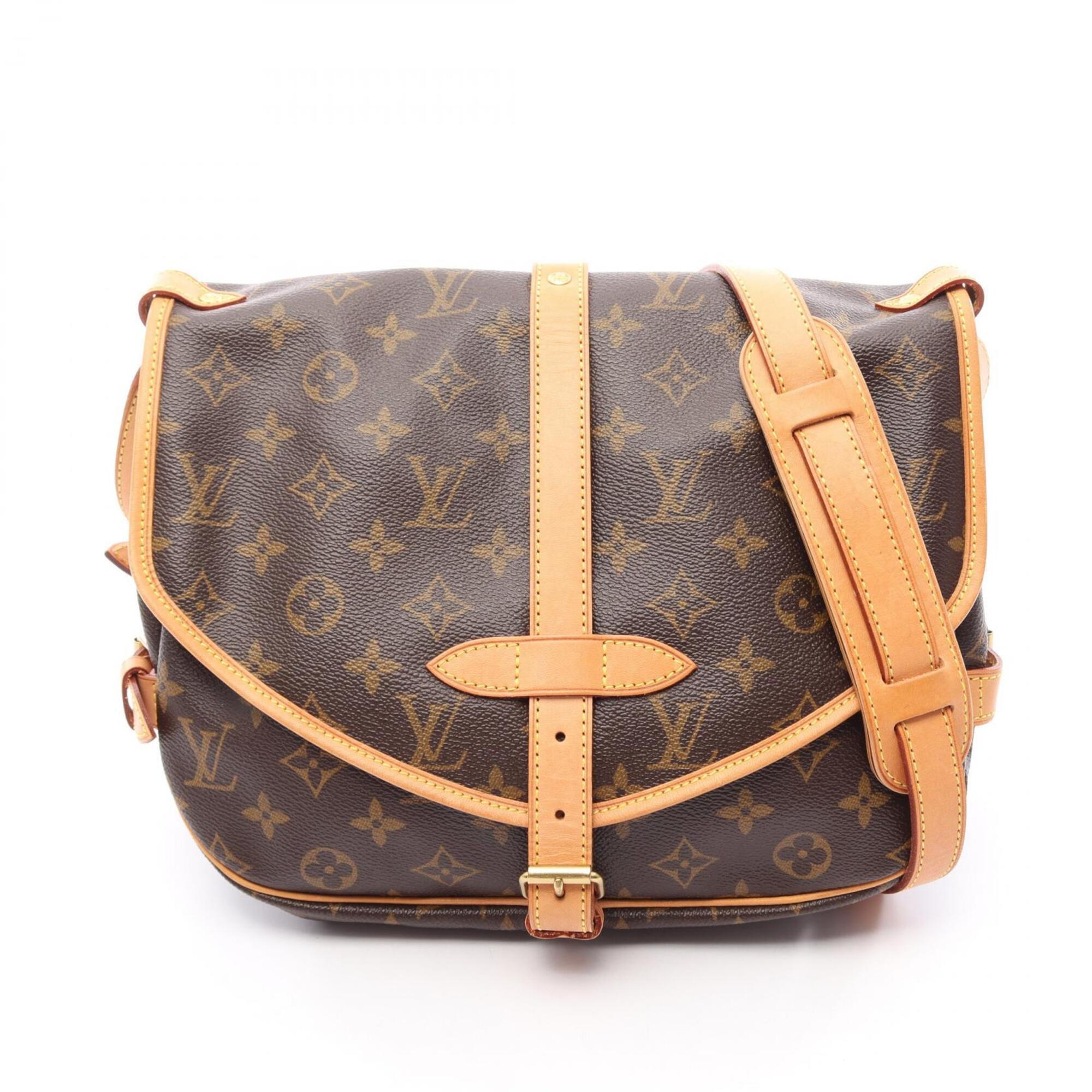 Louis Vuitton Brown Monogram Monogram Leather Handbag Shoulder Bag (Pre-Owned)