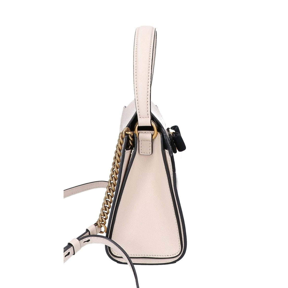 Salvatore Ferragamo Ivory Leather Handbag Shoulder Bag (Pre-Owned)