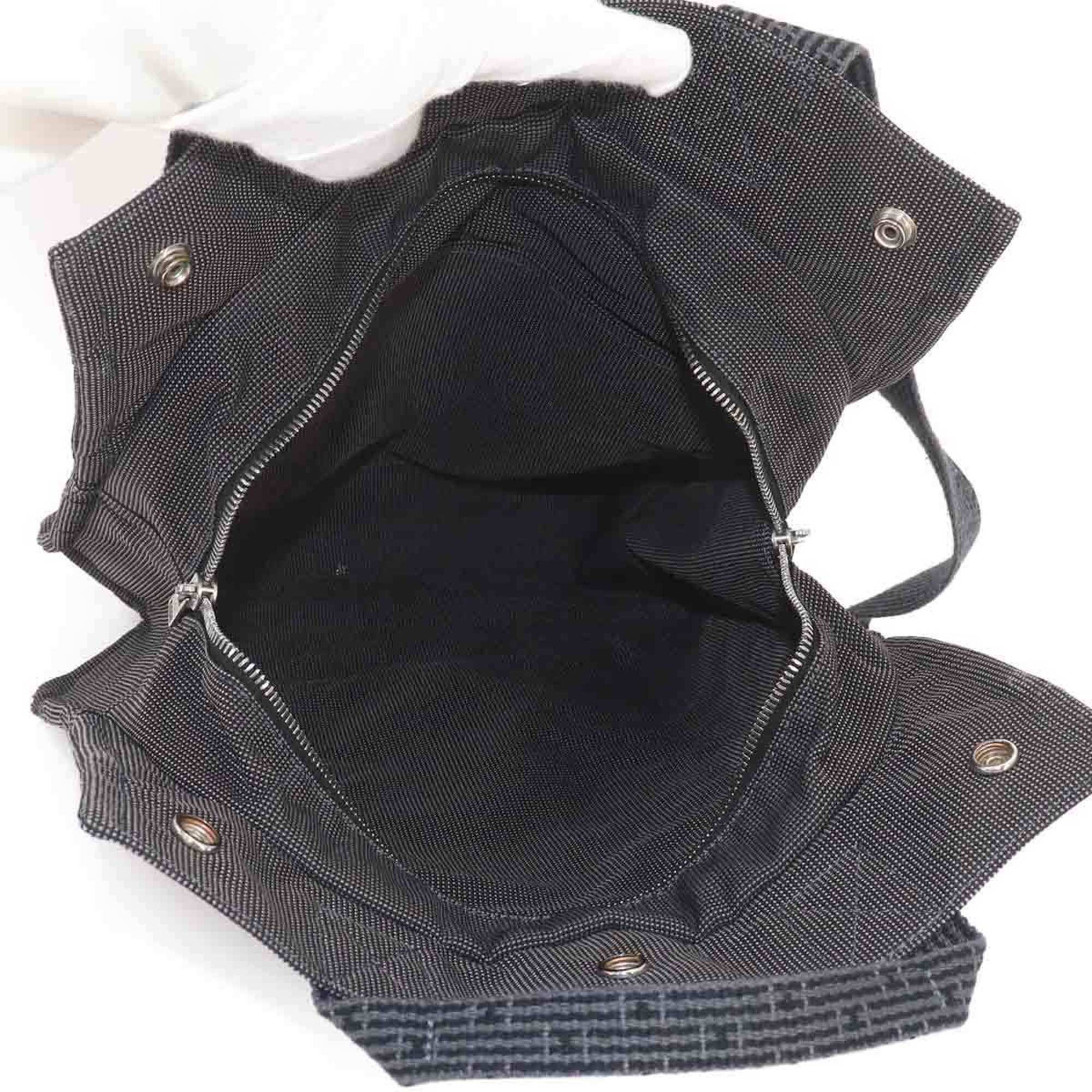 Hermes Gray Canvas Backpack (Pre-Owned)