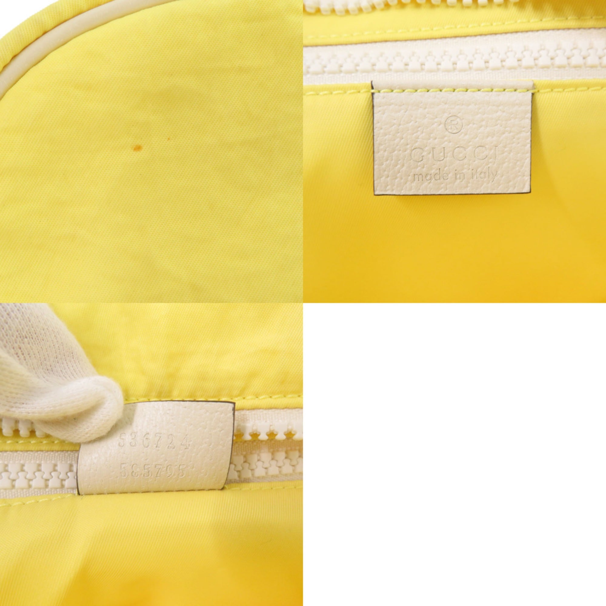 Gucci Yellow Nylon Backpack (Pre-Owned)