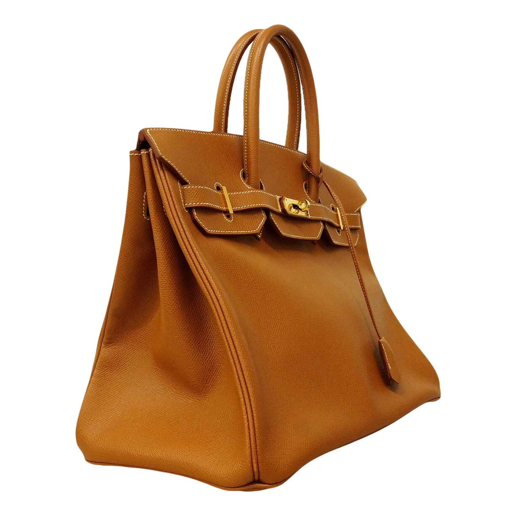 Hermes Gold Courchevel Leather Handbag (Pre-Owned)