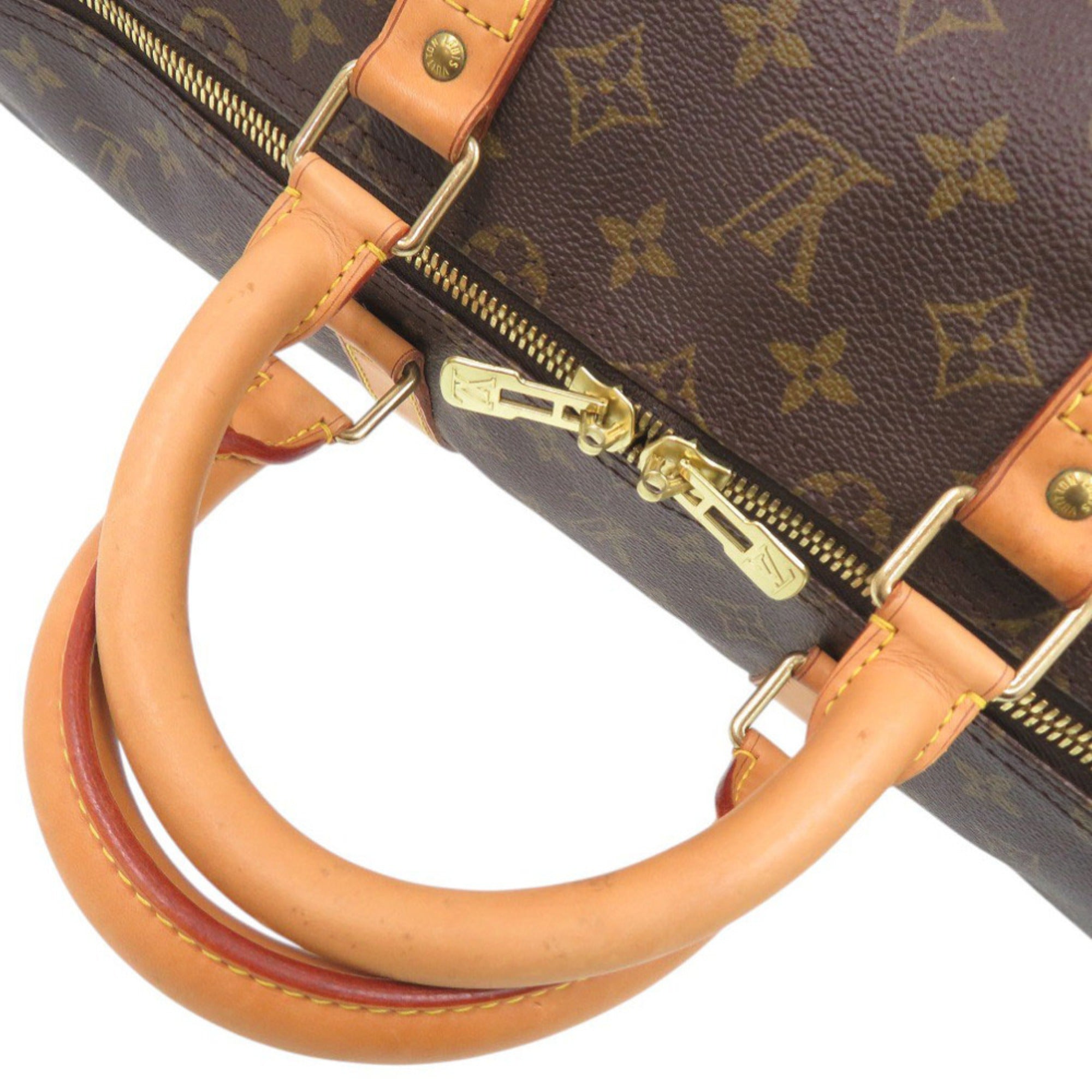 Louis Vuitton Brown Monogram Canvas Boston Bag (Pre-Owned)