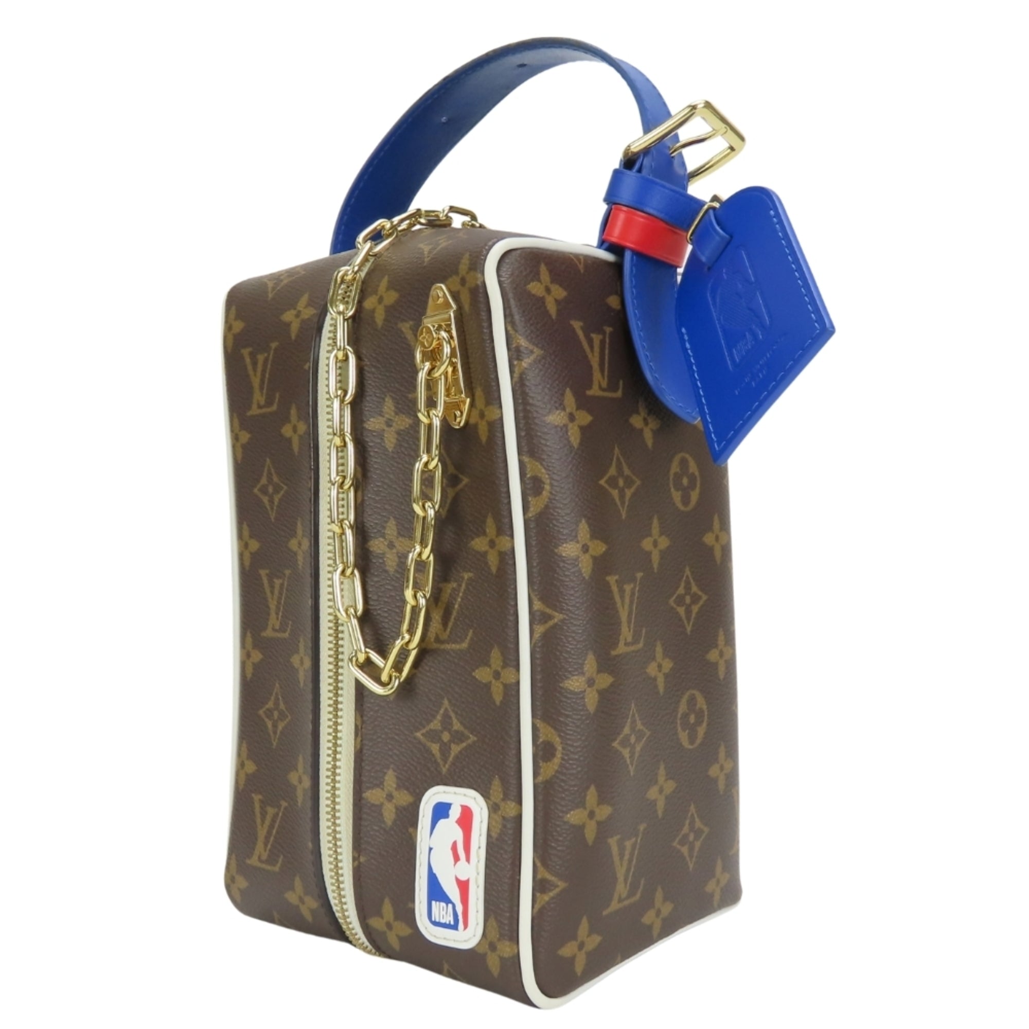Louis Vuitton Monogram Blue Brown Monogram Handbag (Pre-Owned)