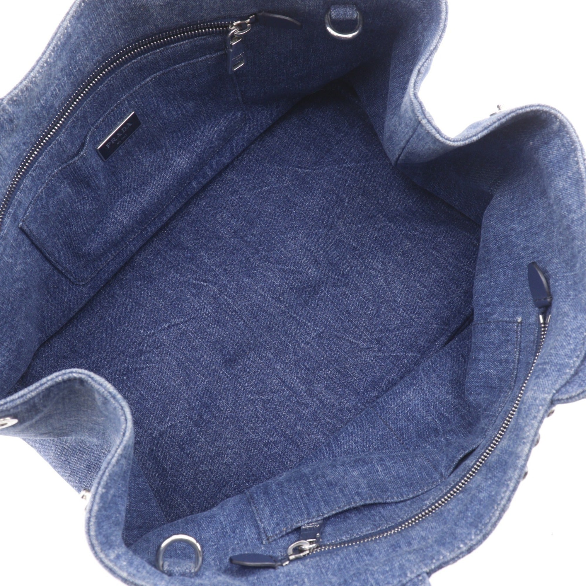 Prada Blue Denim Handbag (Pre-Owned)