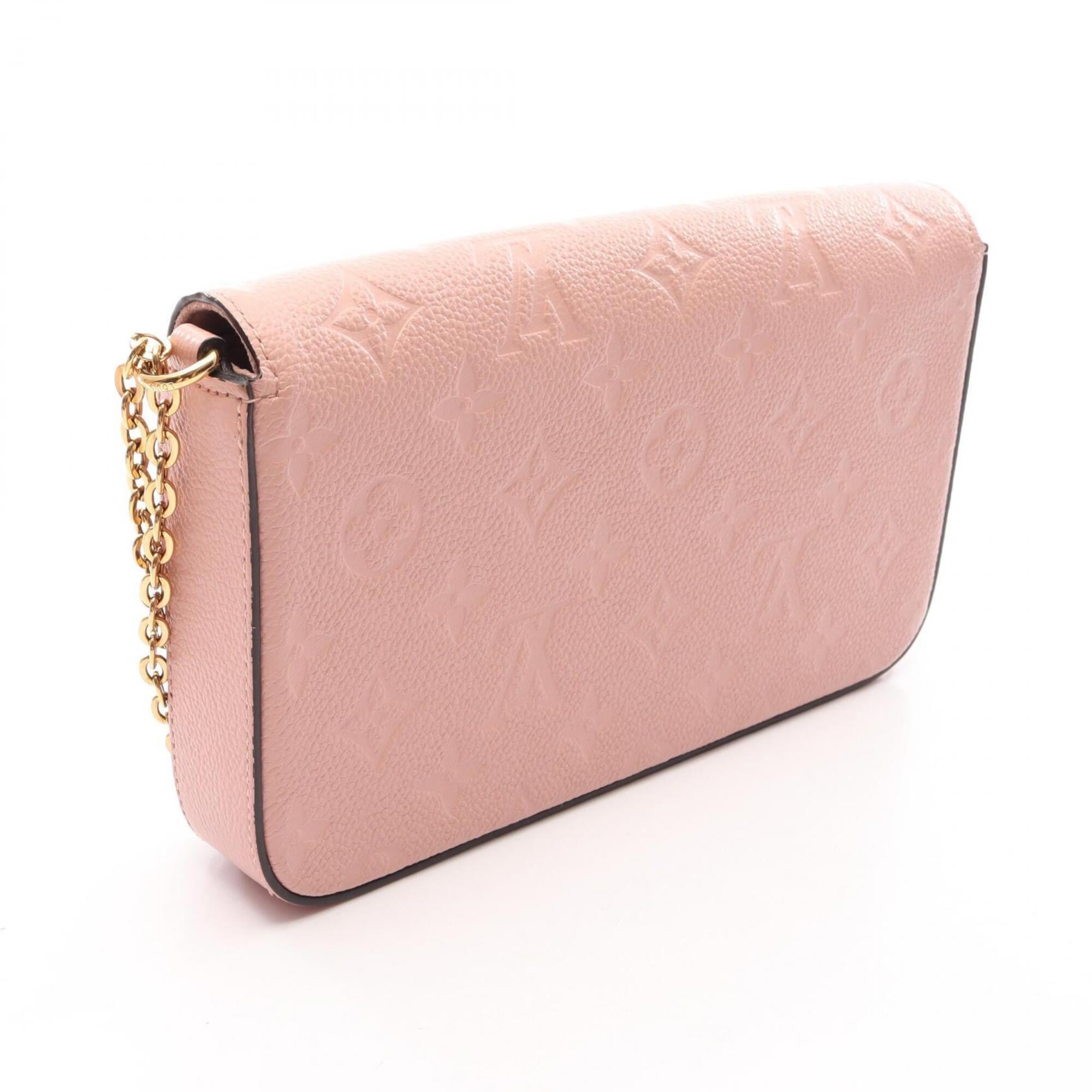 Louis Vuitton Pink Rose Poudre Monogram Empreinte Handbag Pochette Pouch Shoulder Bag (Pre-Owned)
