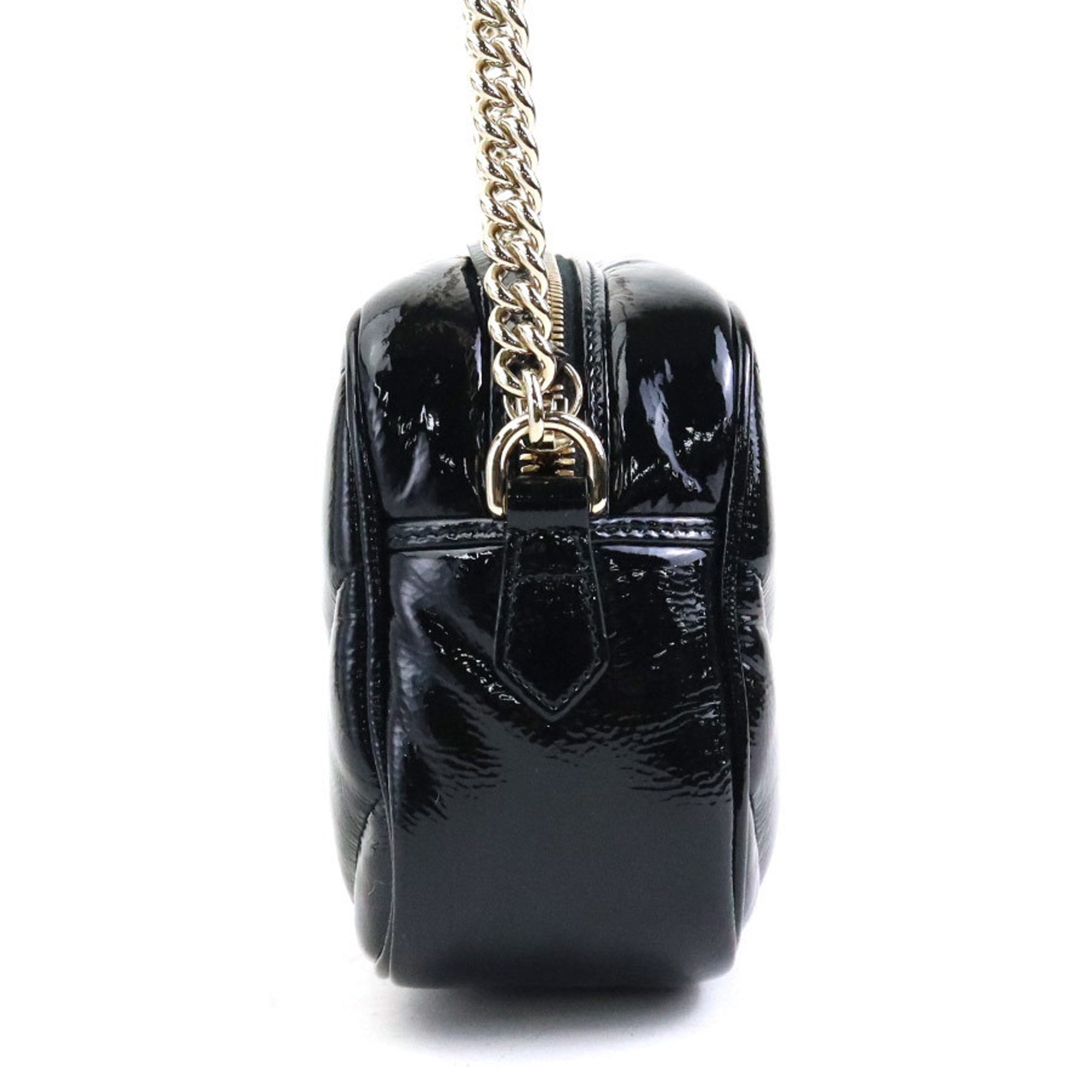 Gucci Black Patent Leather Shoulder Bag (Pre-Owned)