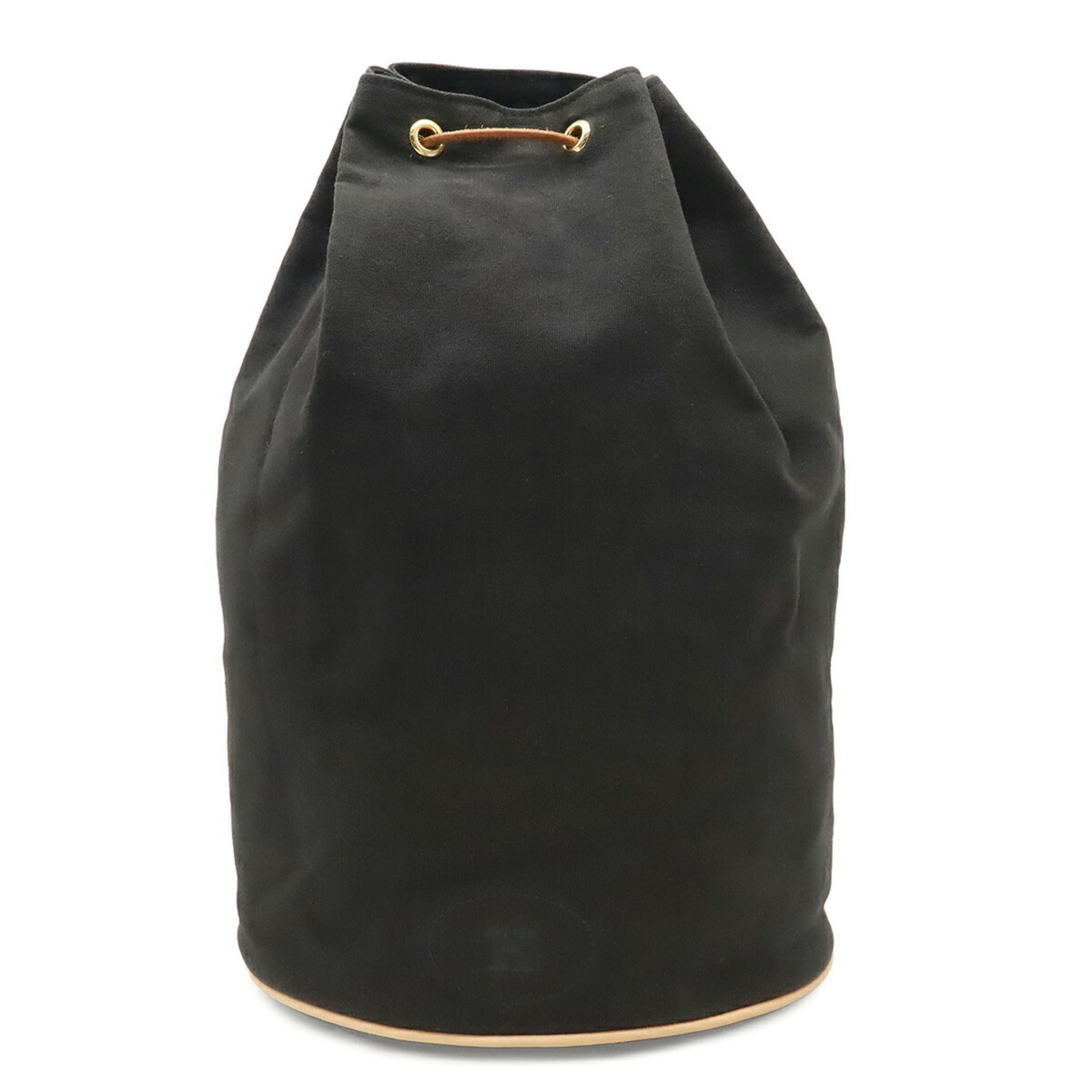 Hermes Black Canvas Shoulder Bag (Pre-Owned)