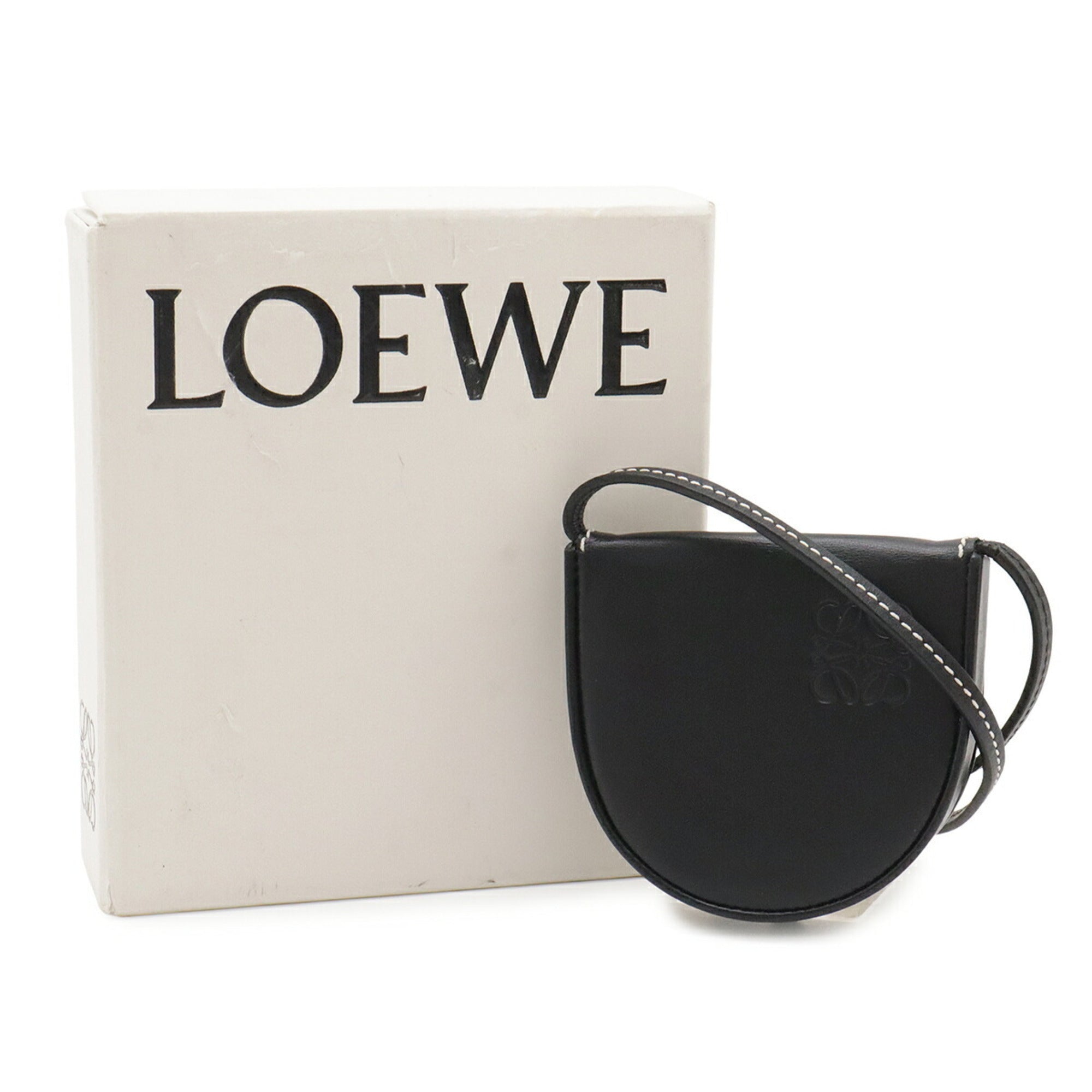 Loewe Black Leather Pochette Pouch Shoulder Bag (Pre-Owned)