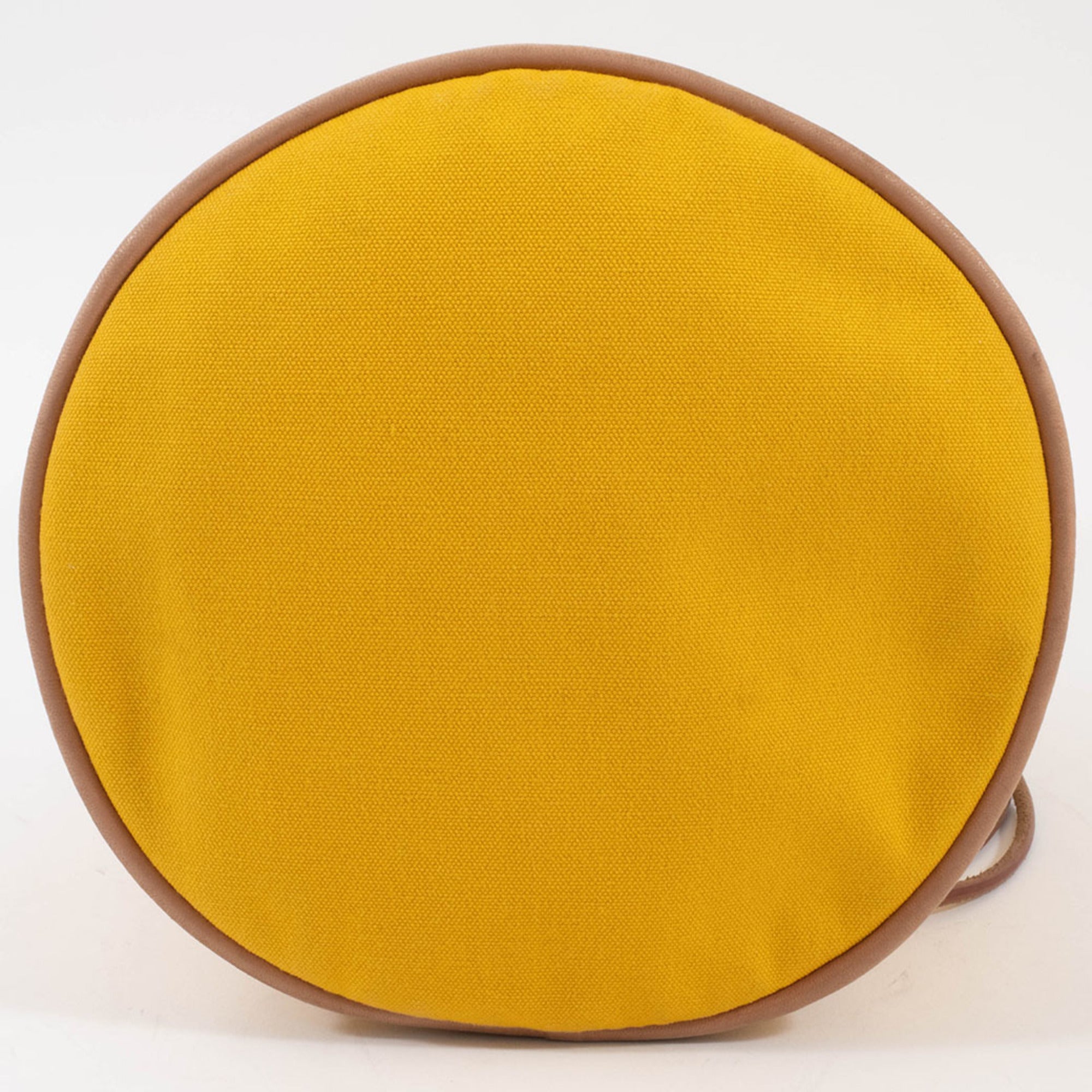 Hermes Polochon Mimil Yellow Cotton 100% Shoulder Bag (Pre-Owned)