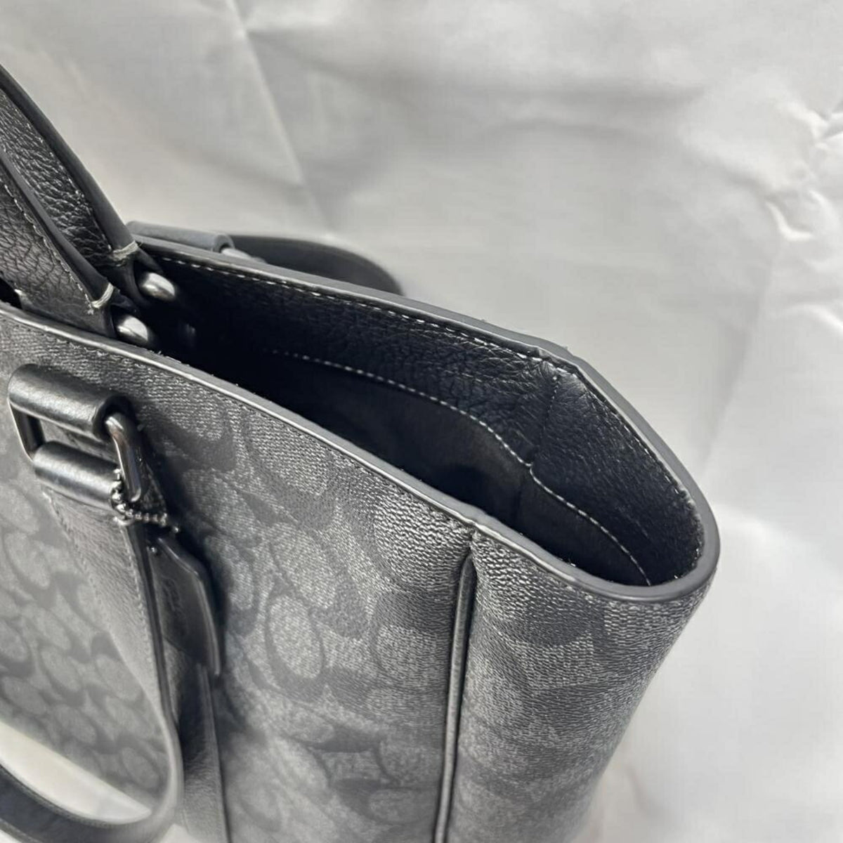 Coach Black Signature Line (Pre-Owned)