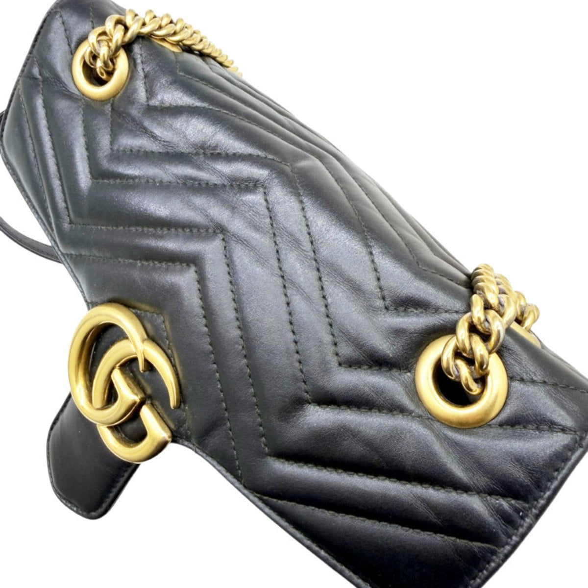 Gucci Black Leather Shoulder Bag (Pre-Owned)