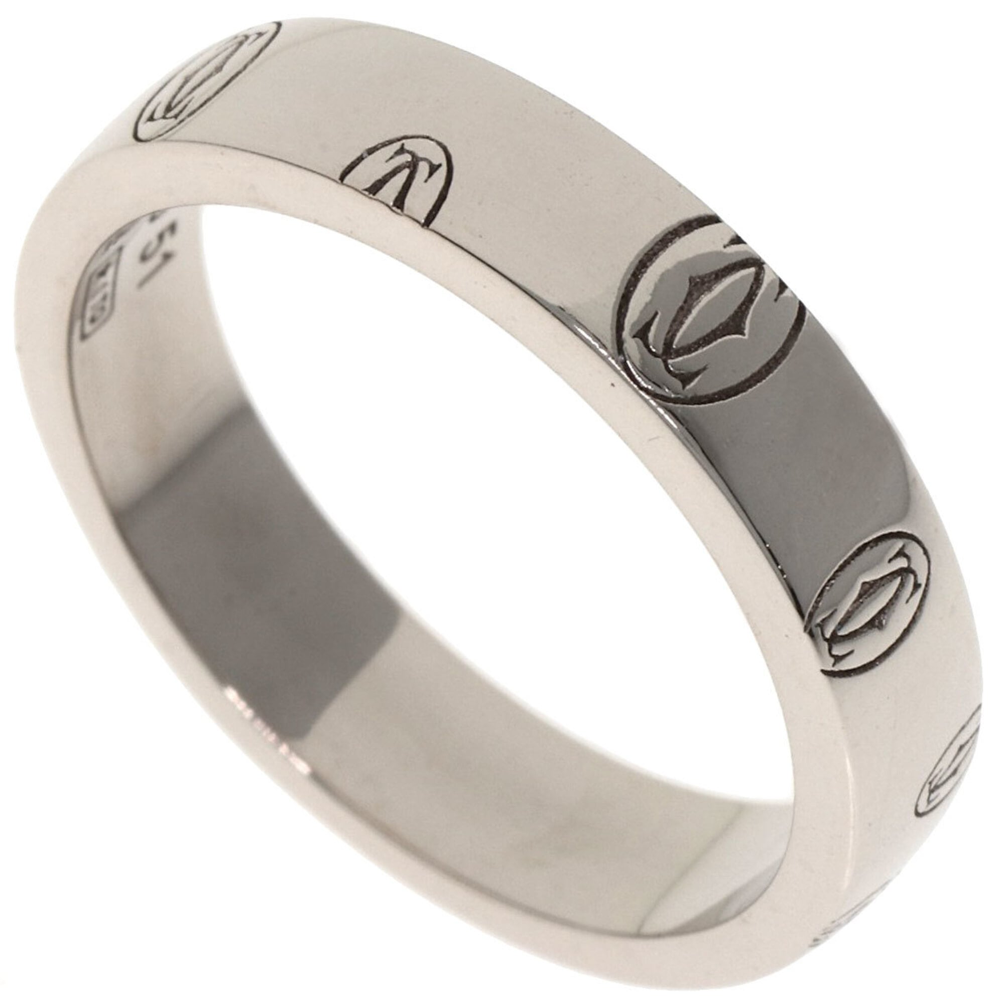 Cartier Happy Birthday White Gold (18K) Band Ring (Pre-Owned)