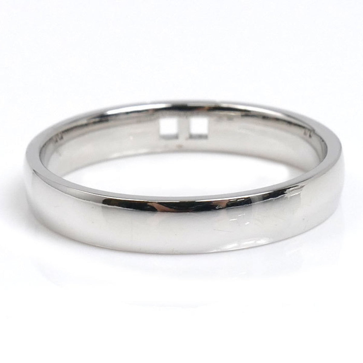 Hermes White Gold White Gold (18K) Band Ring (Pre-Owned)